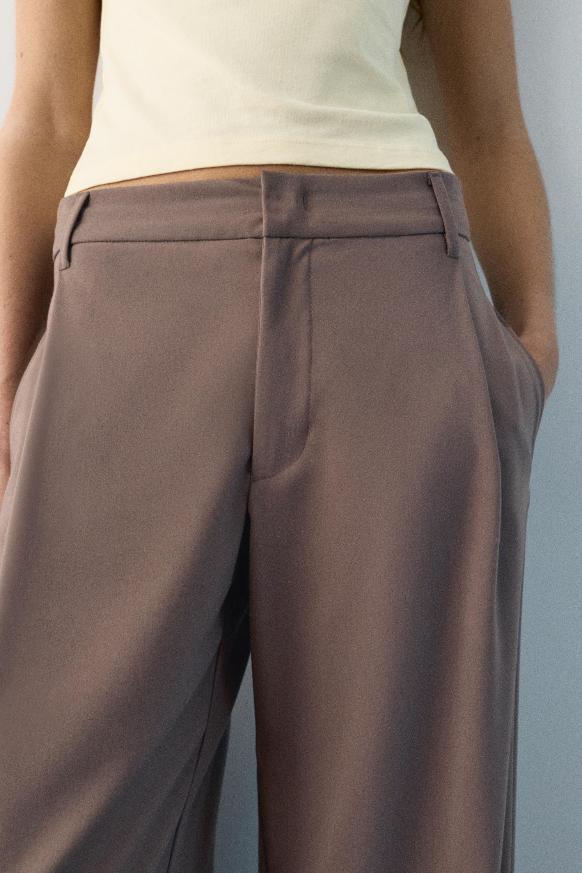Darted smart trousers — Brown