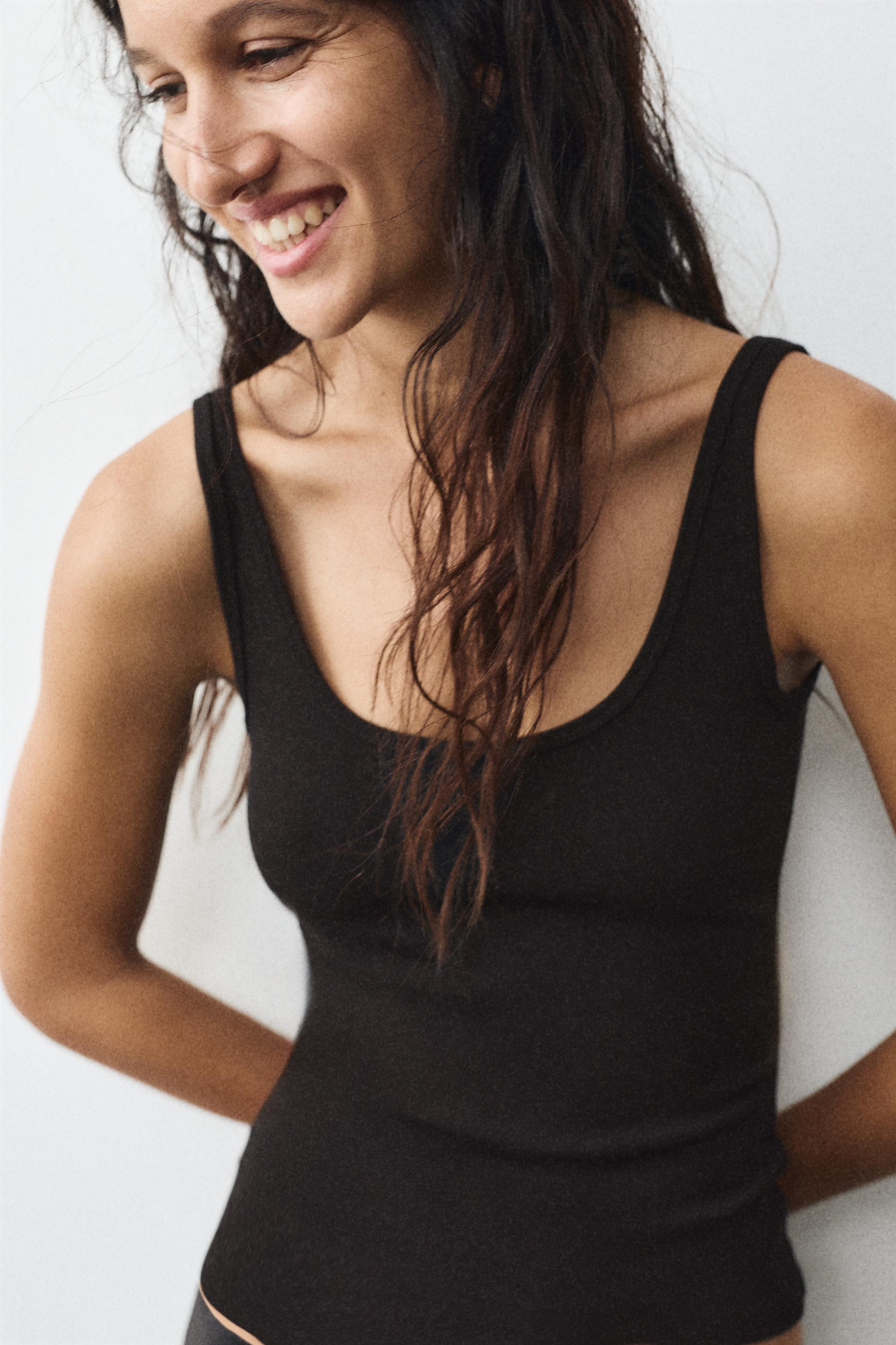 Modal tank top — Black
