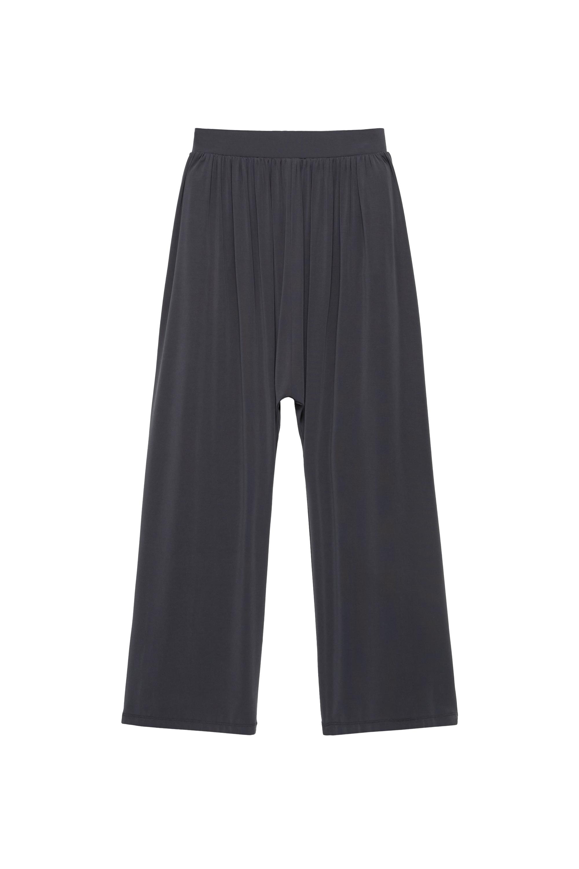 relaxed fit cupro pantolon - Görsel 2