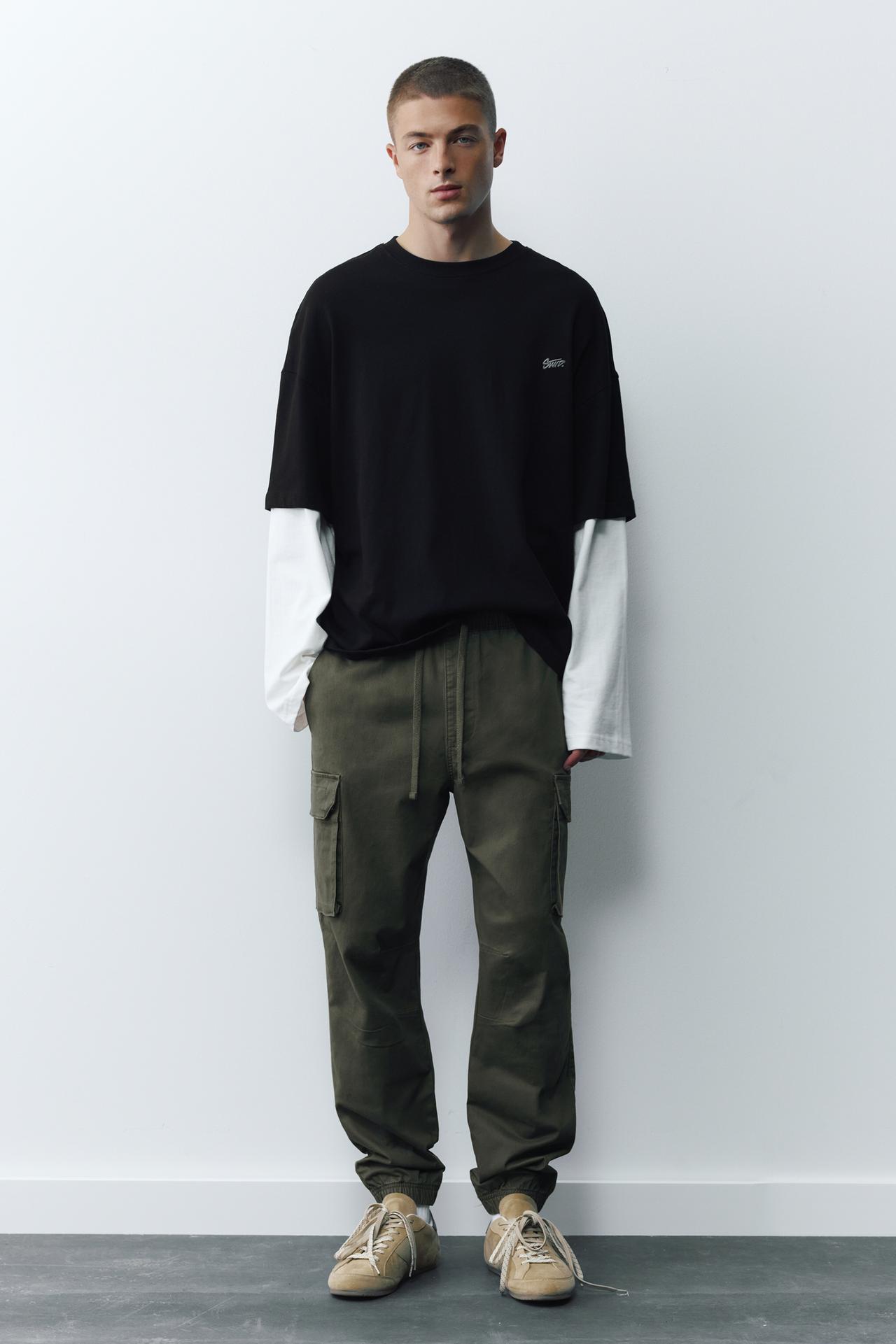 Cargo joggers — Pale khaki