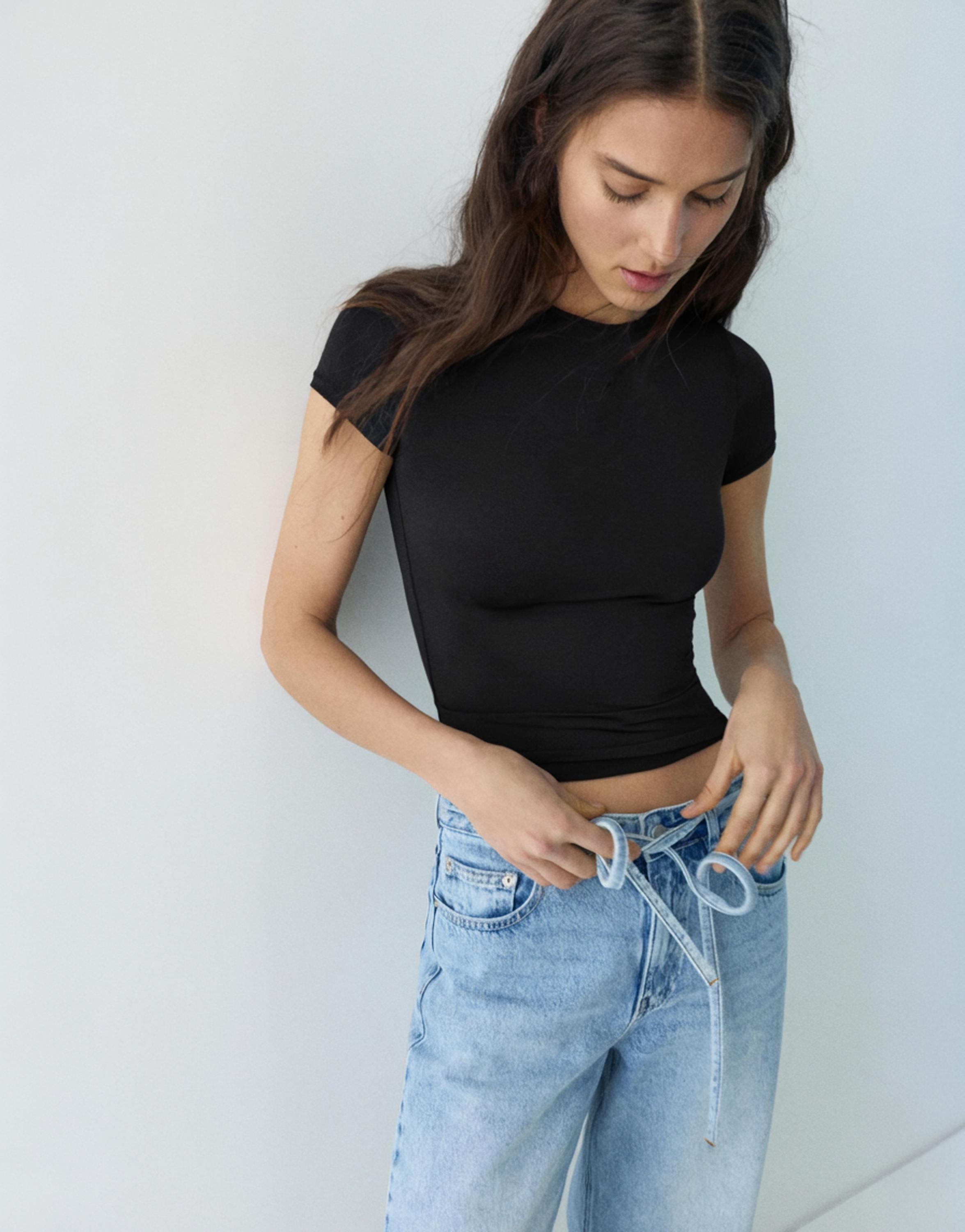 Kısa kollu poliamid tişört - Görsel 59