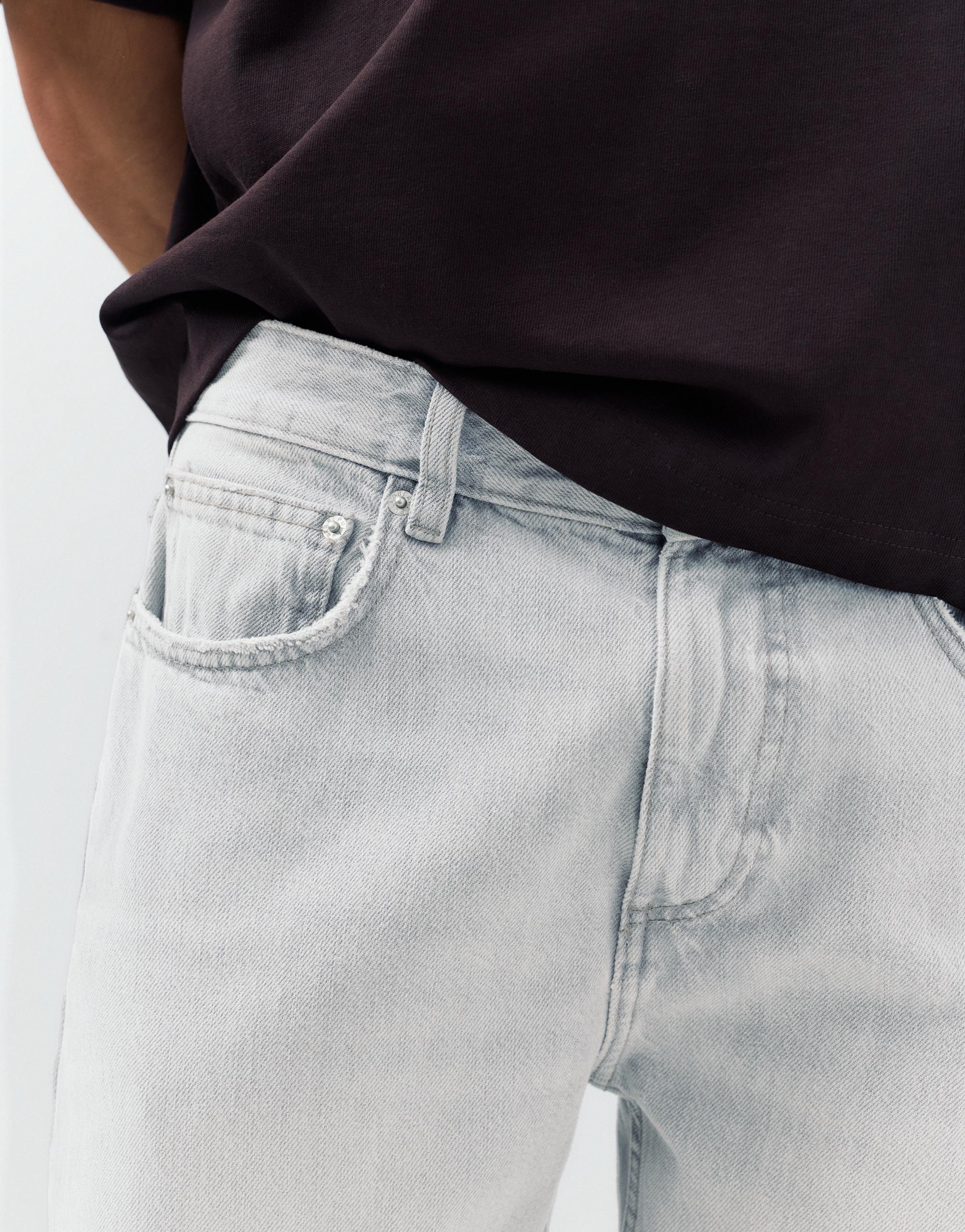 Straight-leg jeans — Pale grey