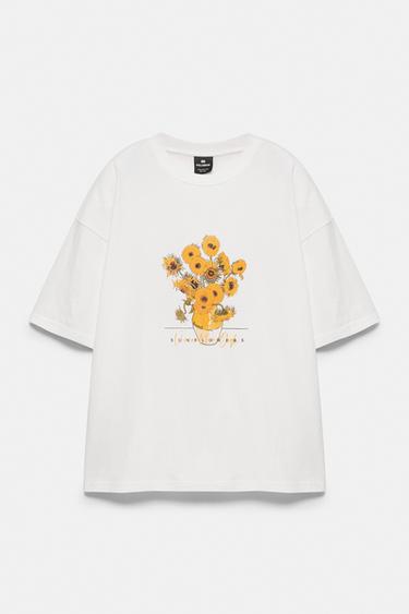 Van Gogh Sunflowers T-shirt — Off white 1