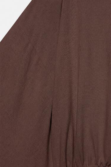 Cape blouse — Brown 6