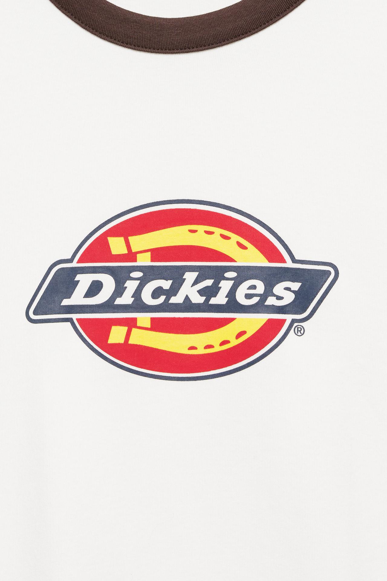 Dickies contrast rib T-shirt — Ice
