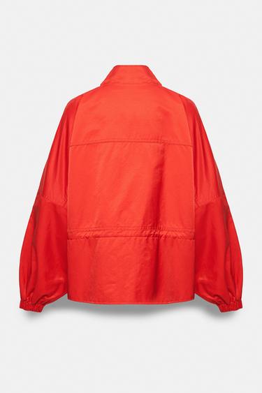 Gathered waist jacket — Red 9