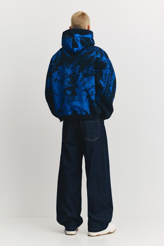 Pull à Capuche Homme Pull & Bear Stranger Things - XL Noir - Coton - CM05 - Occasion