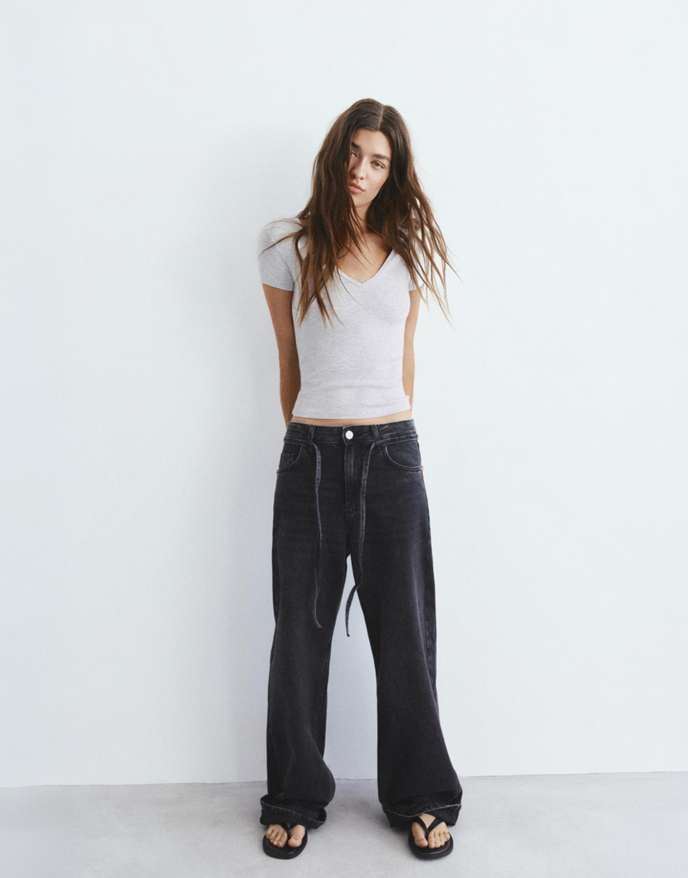 V yaka t-shirt - Görsel 101