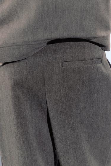 Straight tailored fit trousers — Anthracite grey 6