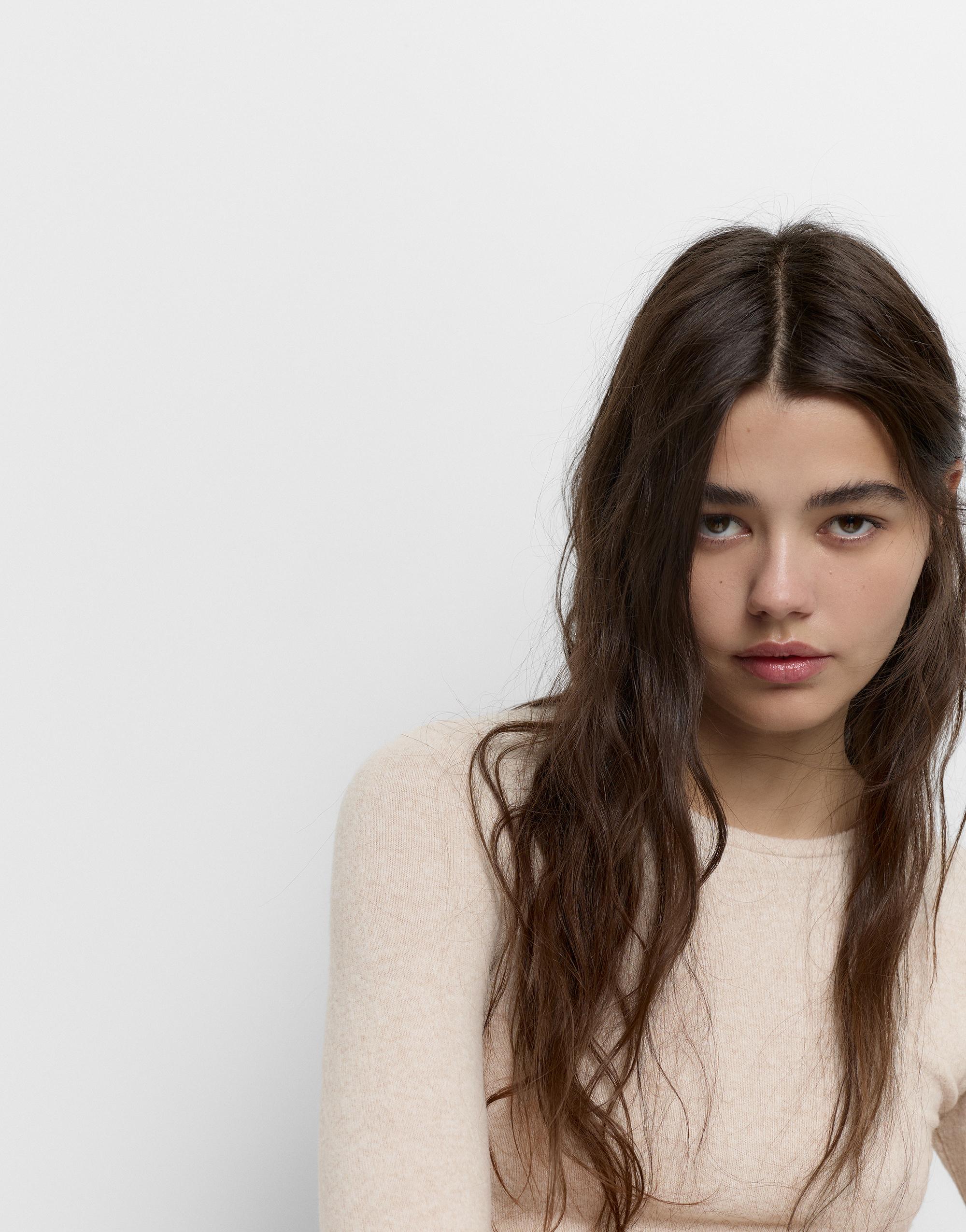 Büzgülü yumuşak dokulu tişört - Görsel 39