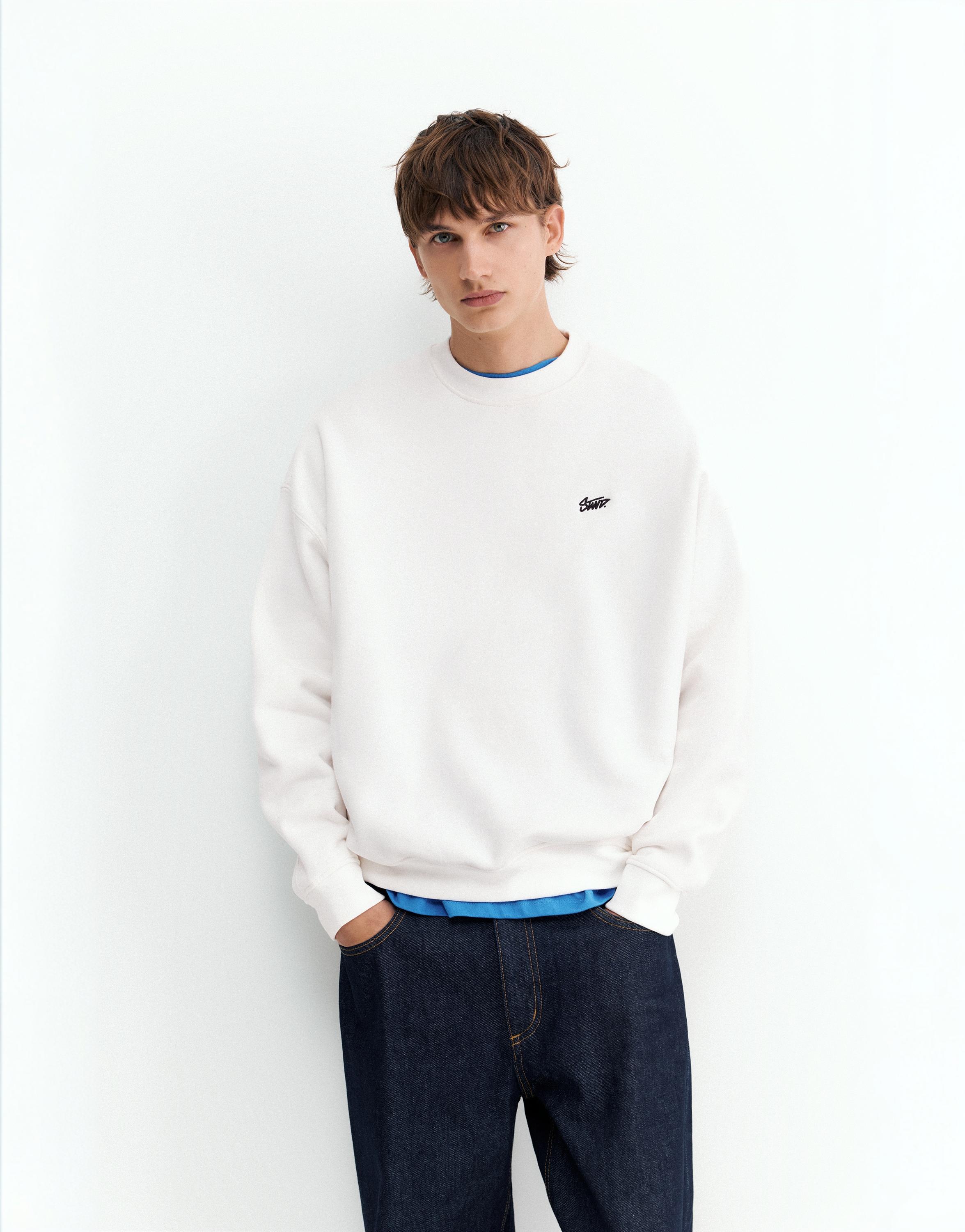 STWD boxy sweatshirt — Off white