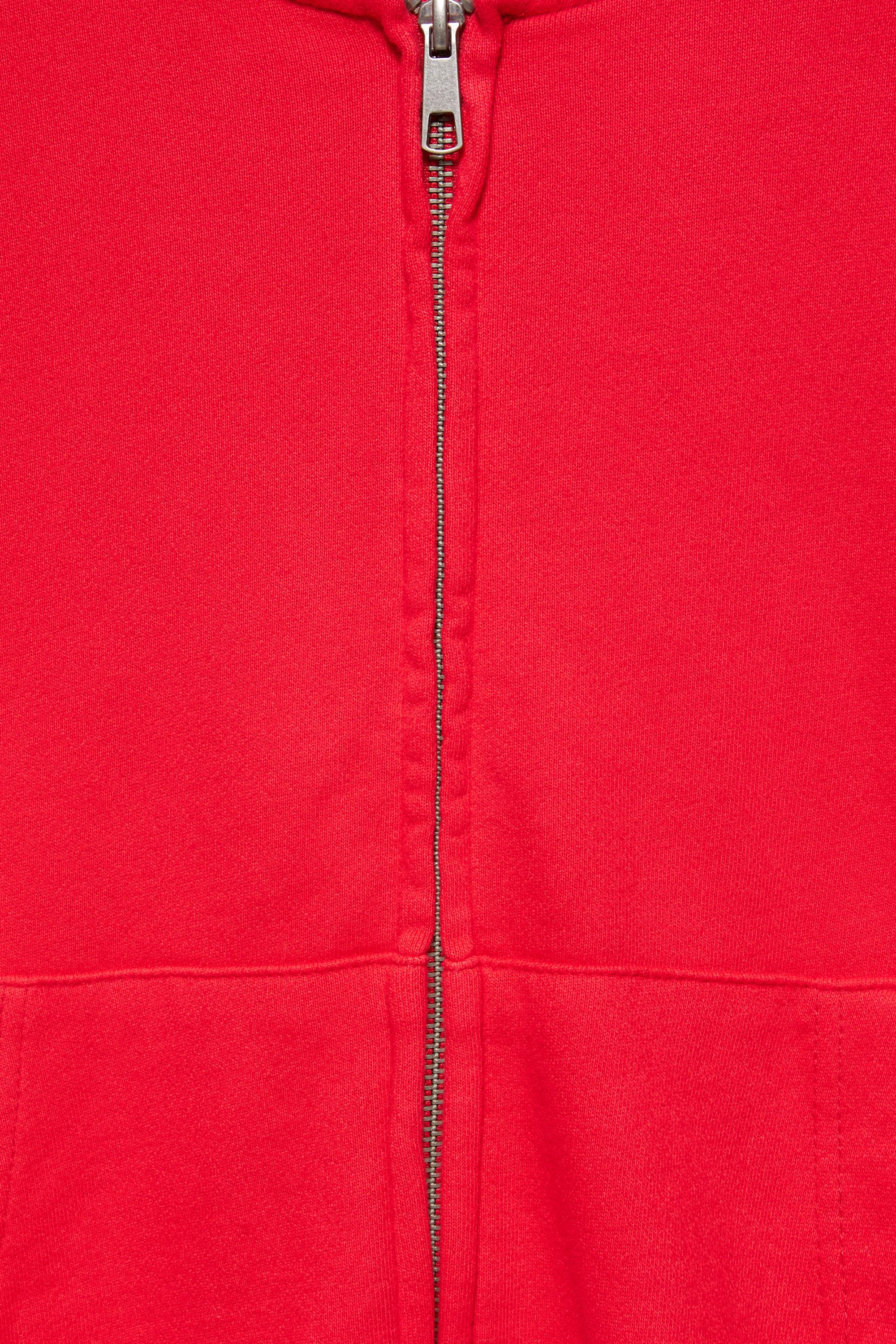 Zip-up hoodie — Red