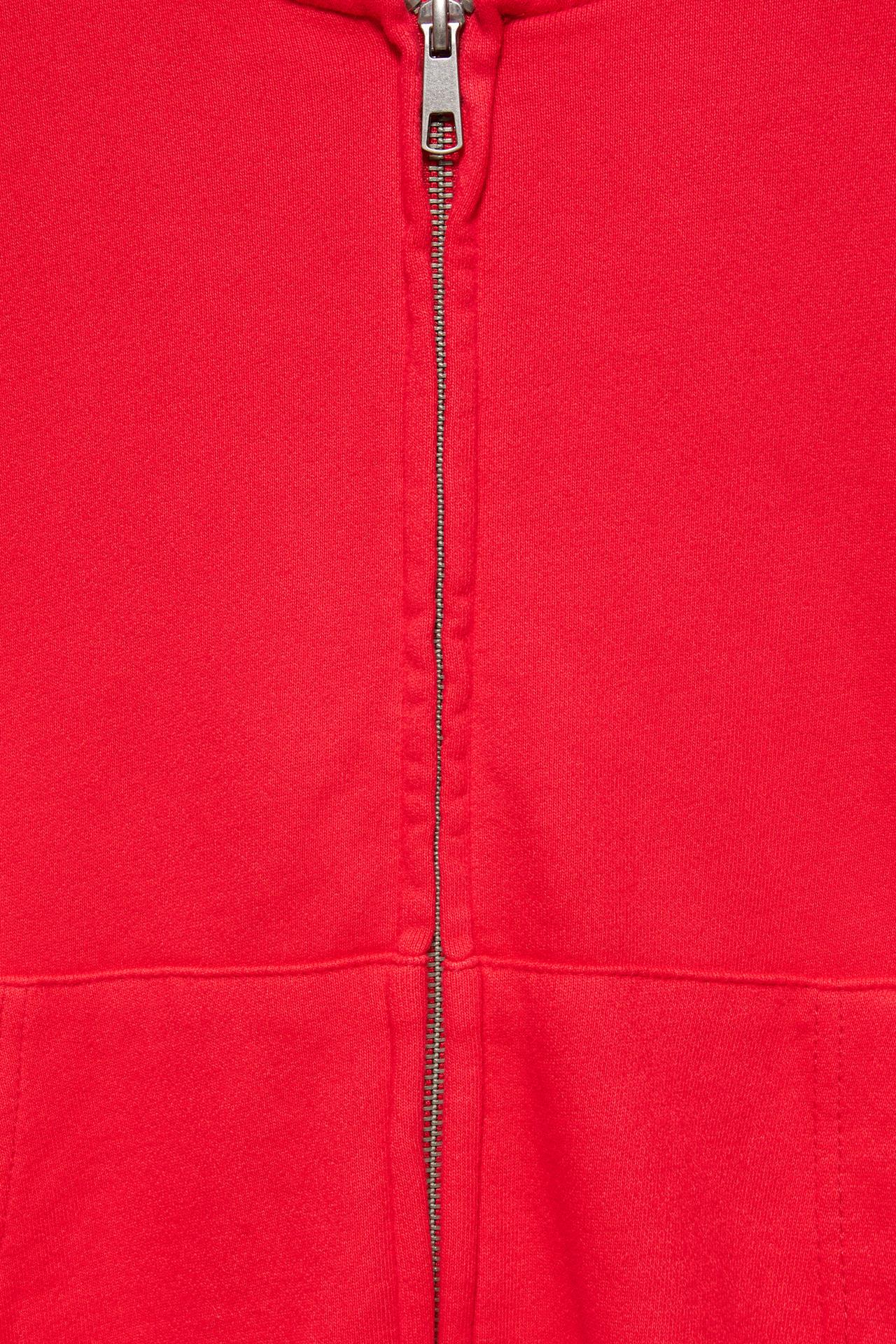 Hoodie with zipper — Red