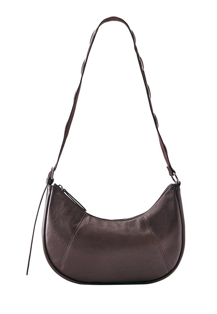 Studded crossbody bag — Brown