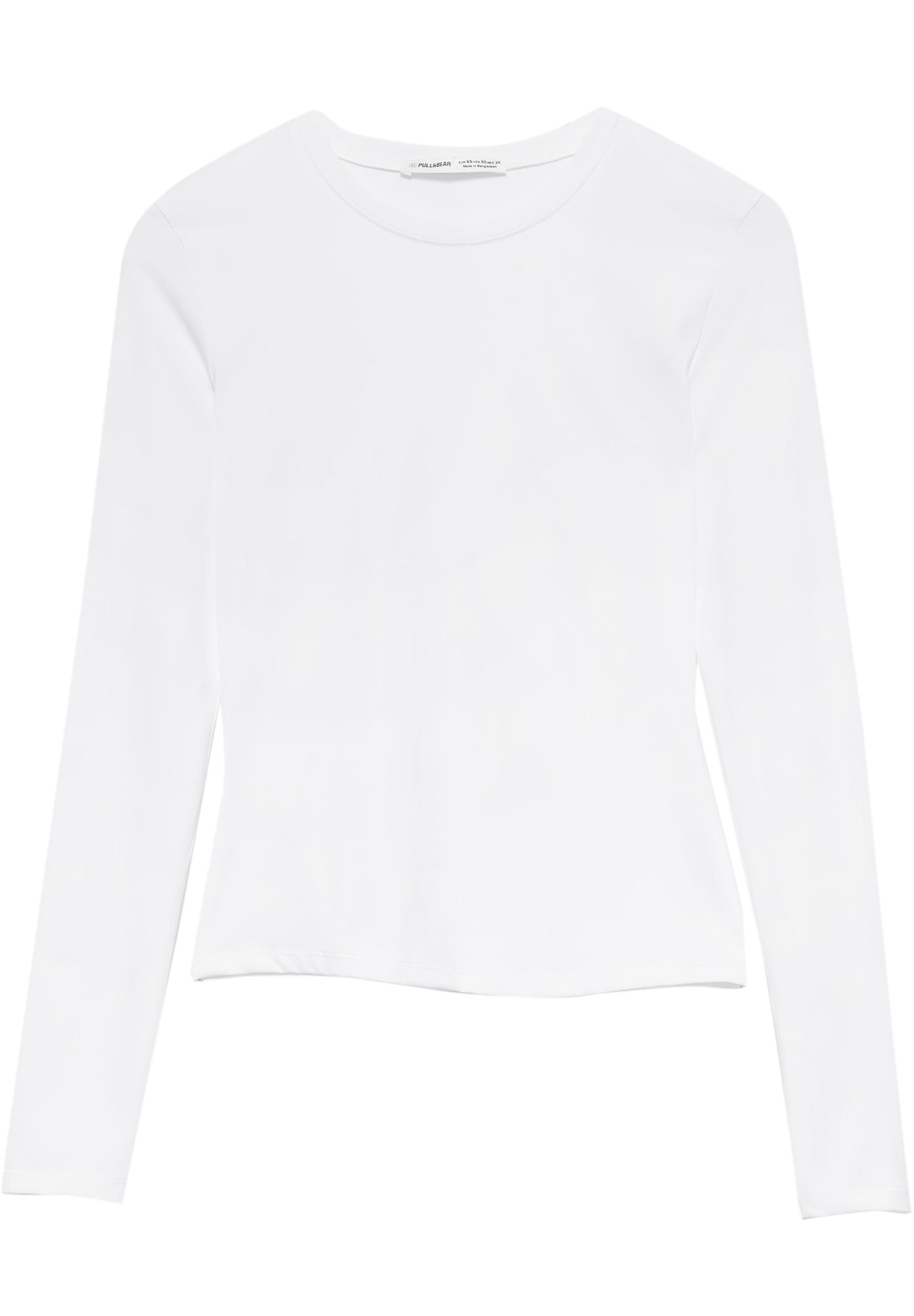 Fitted polyamide T-shirt — White