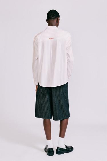 Striped long sleeve shirt — Rose pink 2
