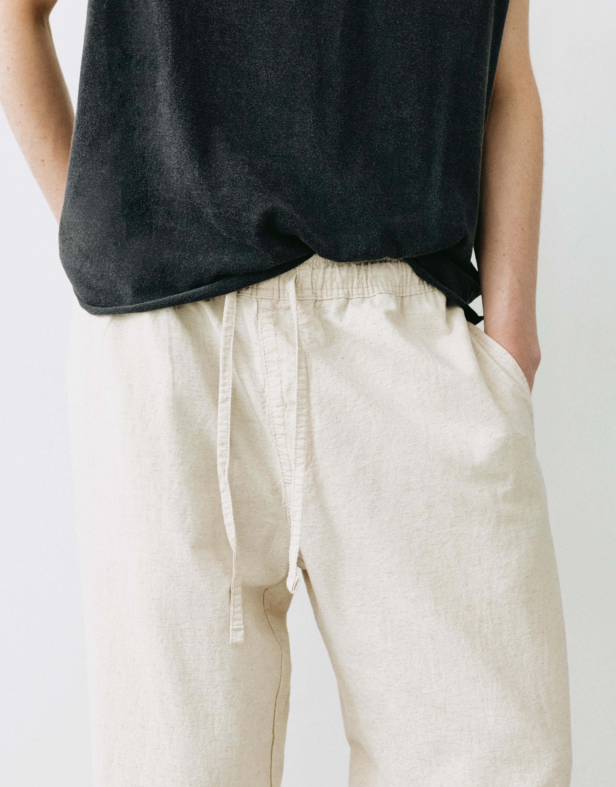 Rustic joggers — Beige