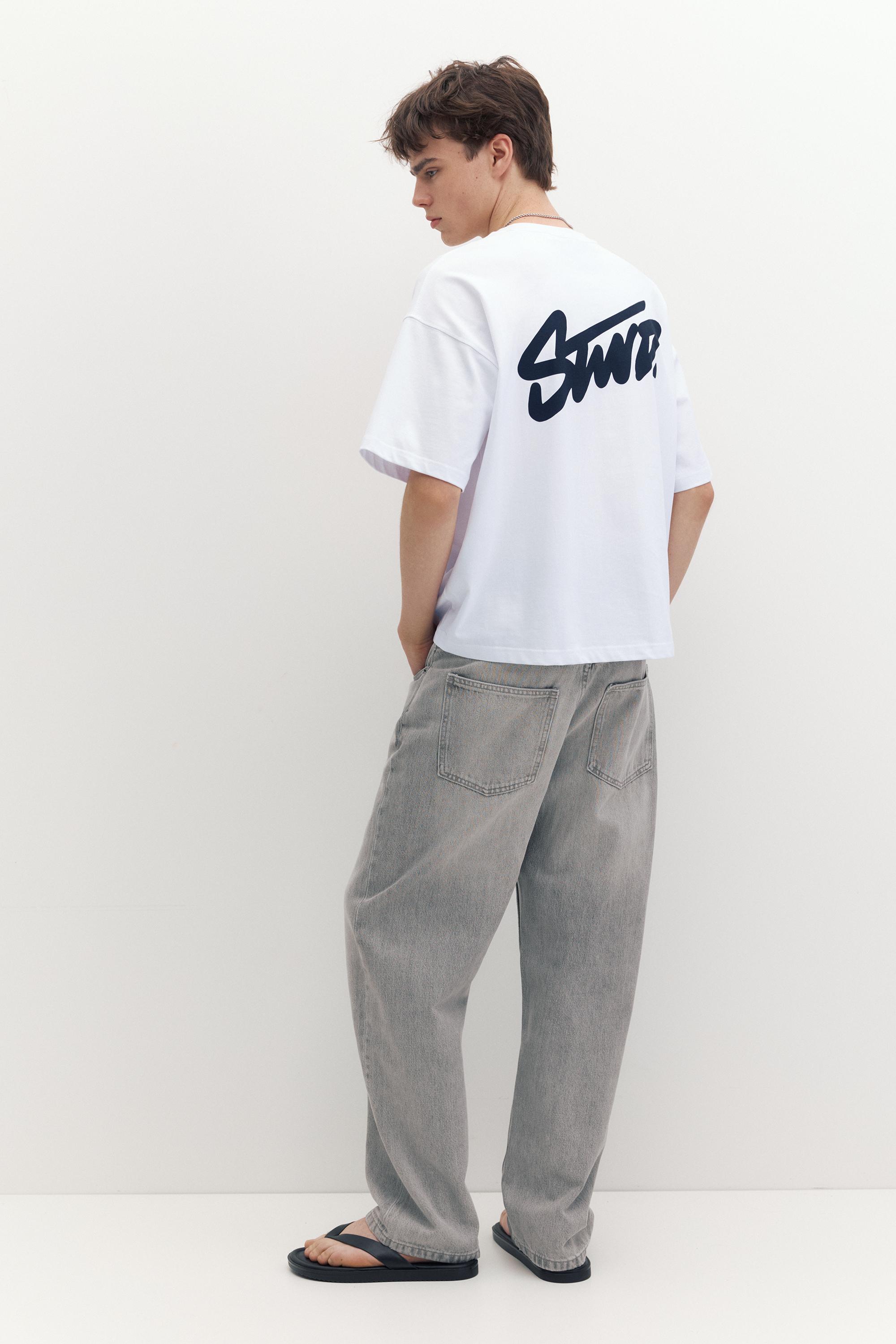 STWD logo boxy T-shirt — White