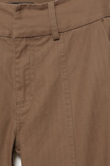Cargo trousers with hem buckle — Brown 9