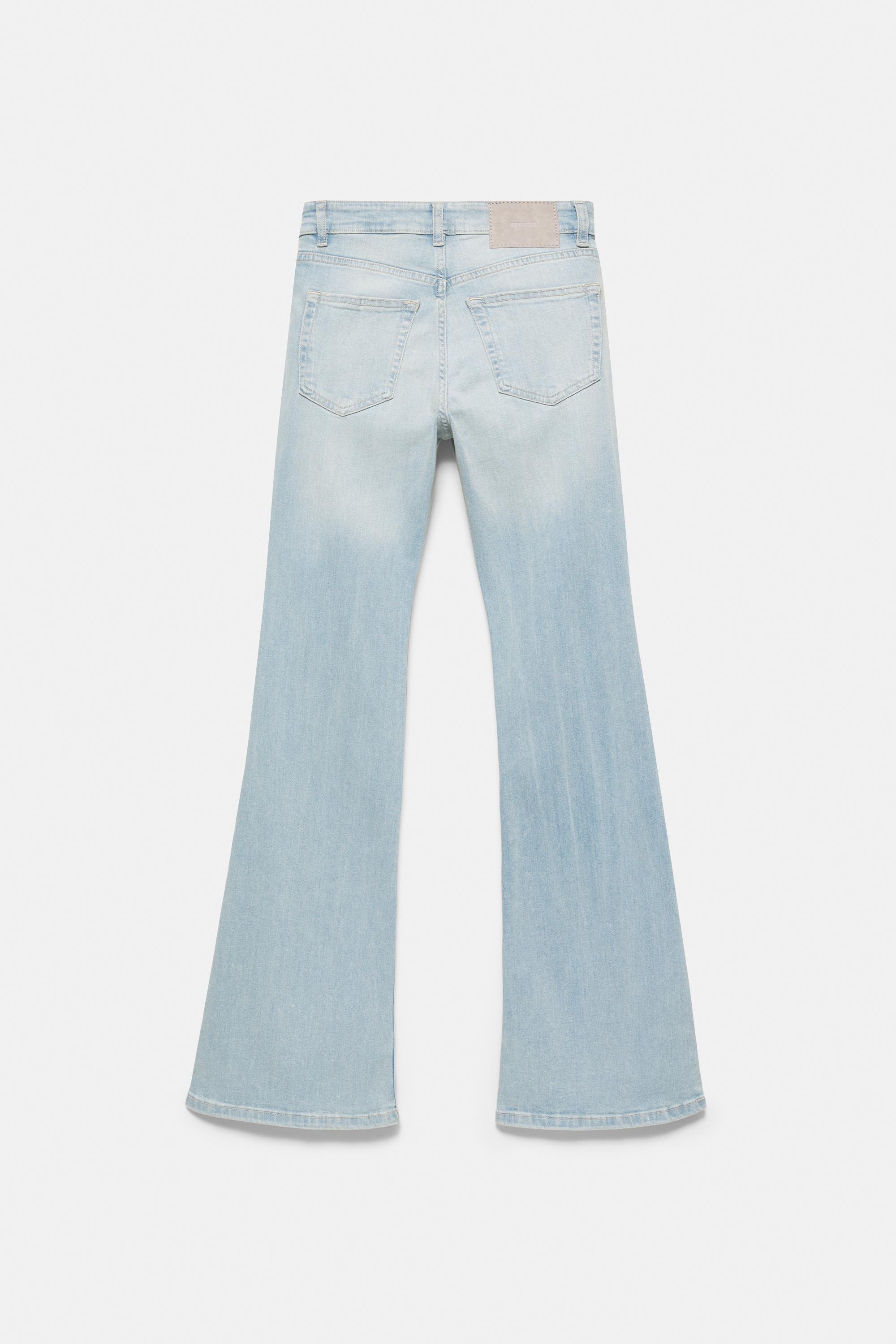 Skinny flared jeans — Sky blue