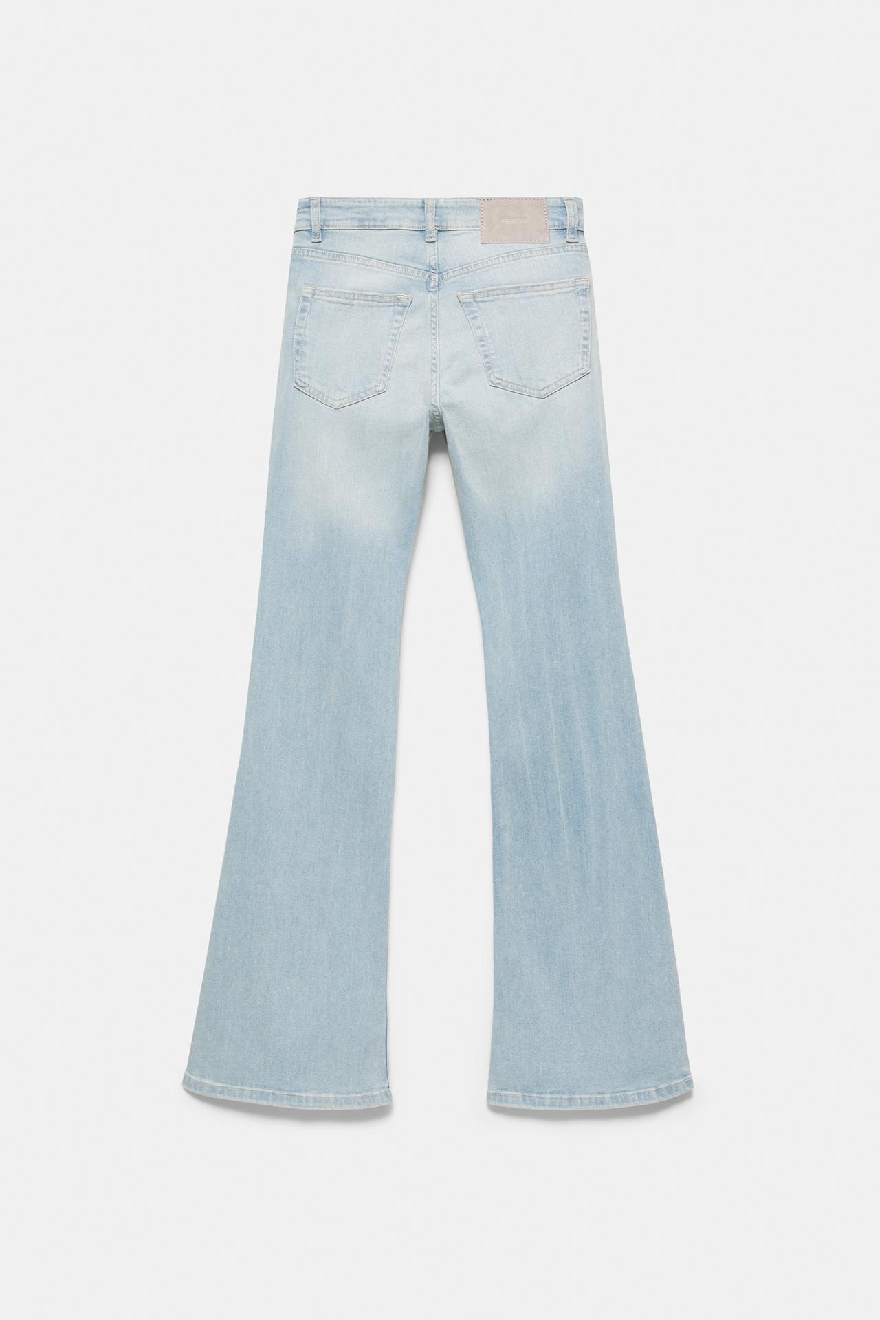 Skinny flared jeans — Sky blue