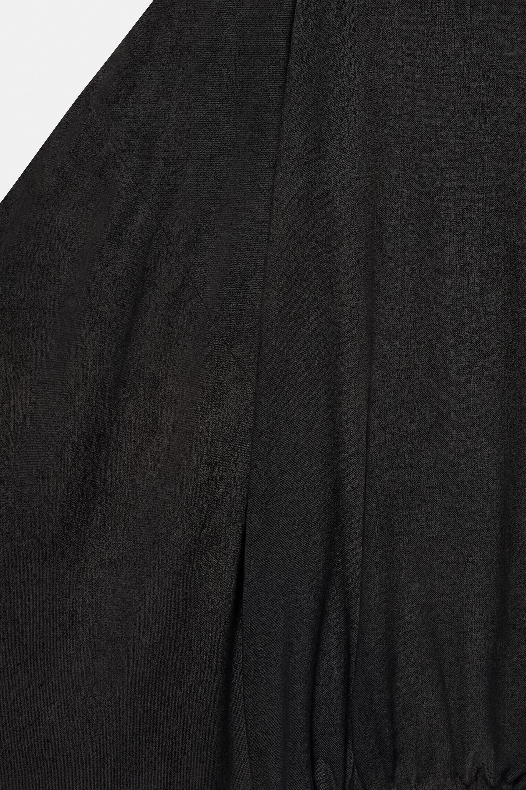 Cape blouse — Black