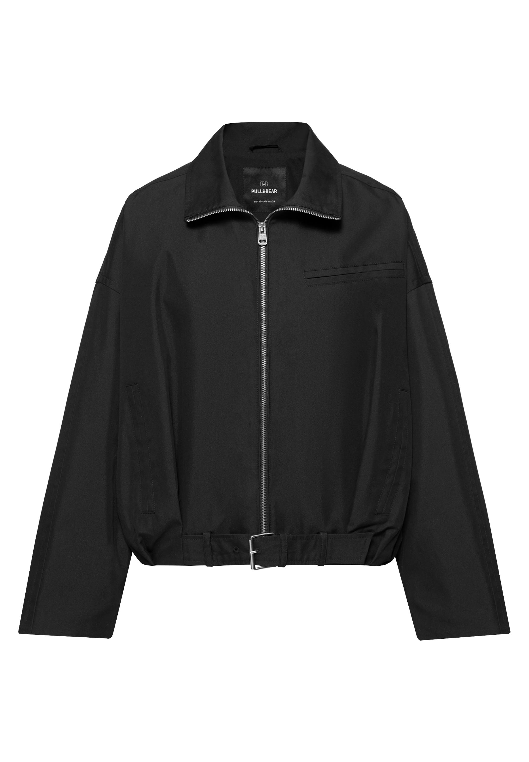Balloon bomber jacket — Black