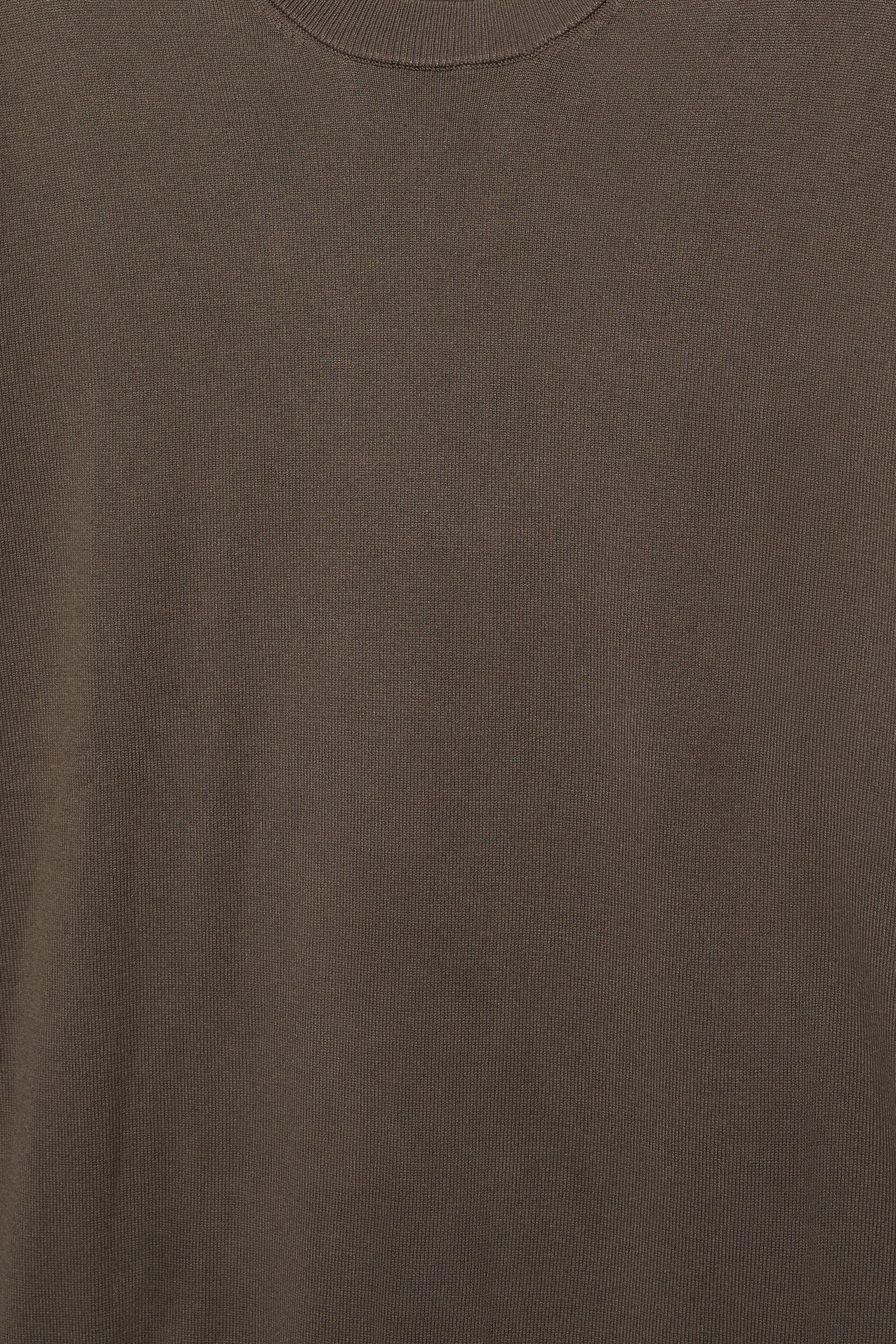 Short sleeve jumper — Mole brown