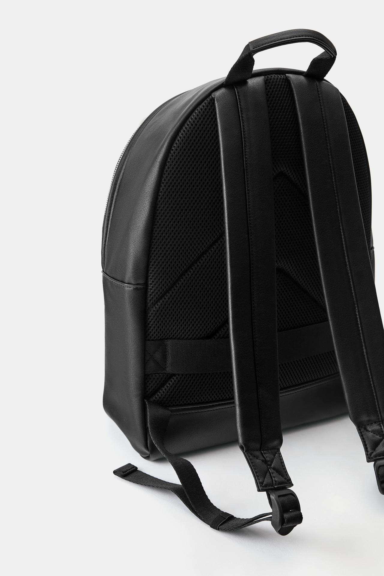 Casual flap backpack — Black