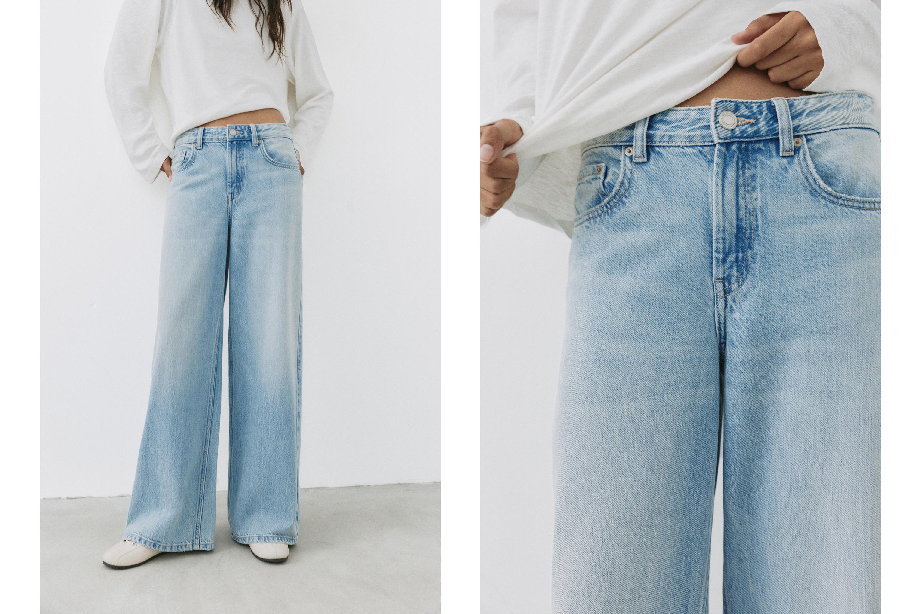 Oversize baggy jeans — Sky blue