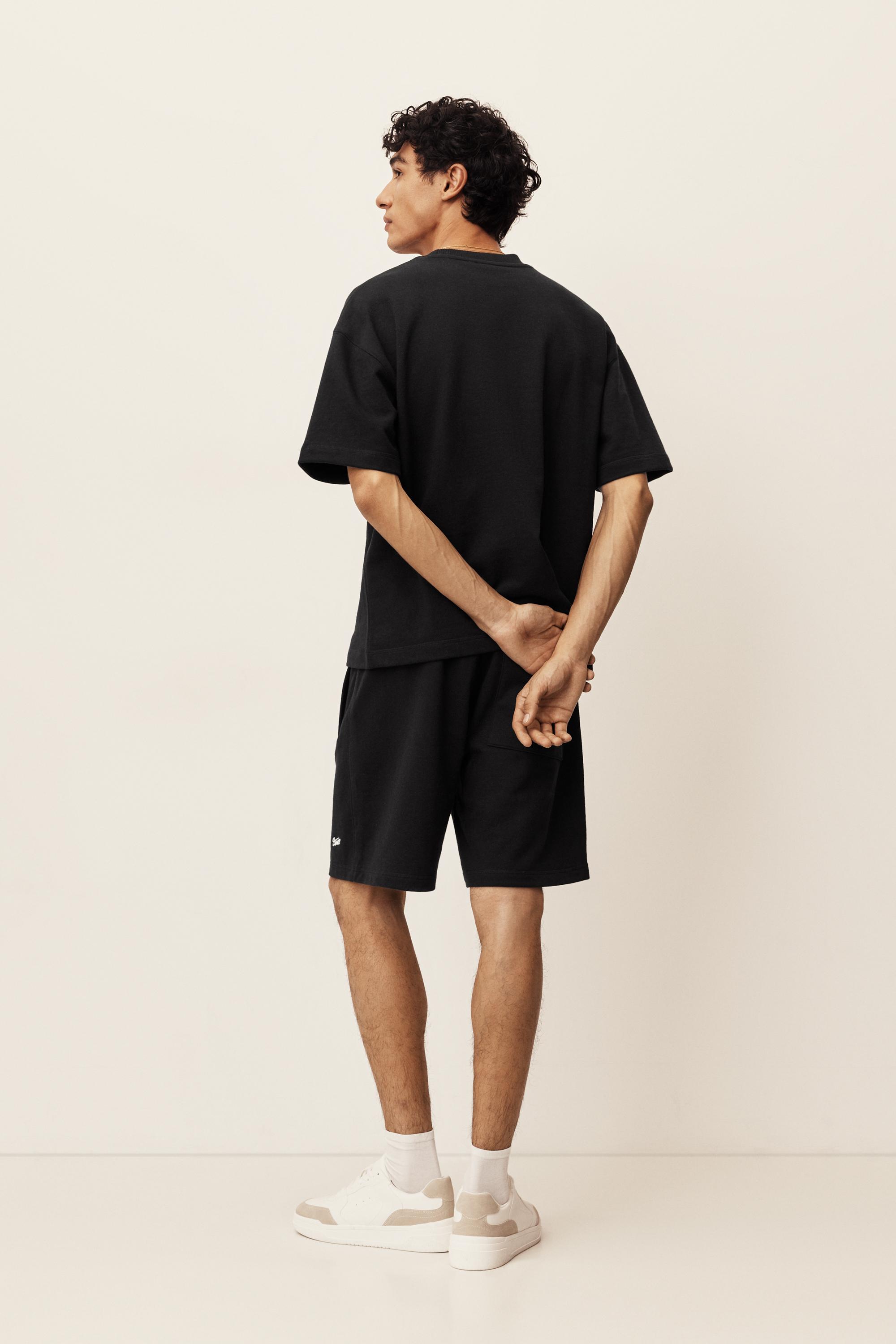 Logolu jogger bermuda şort - Görsel 63