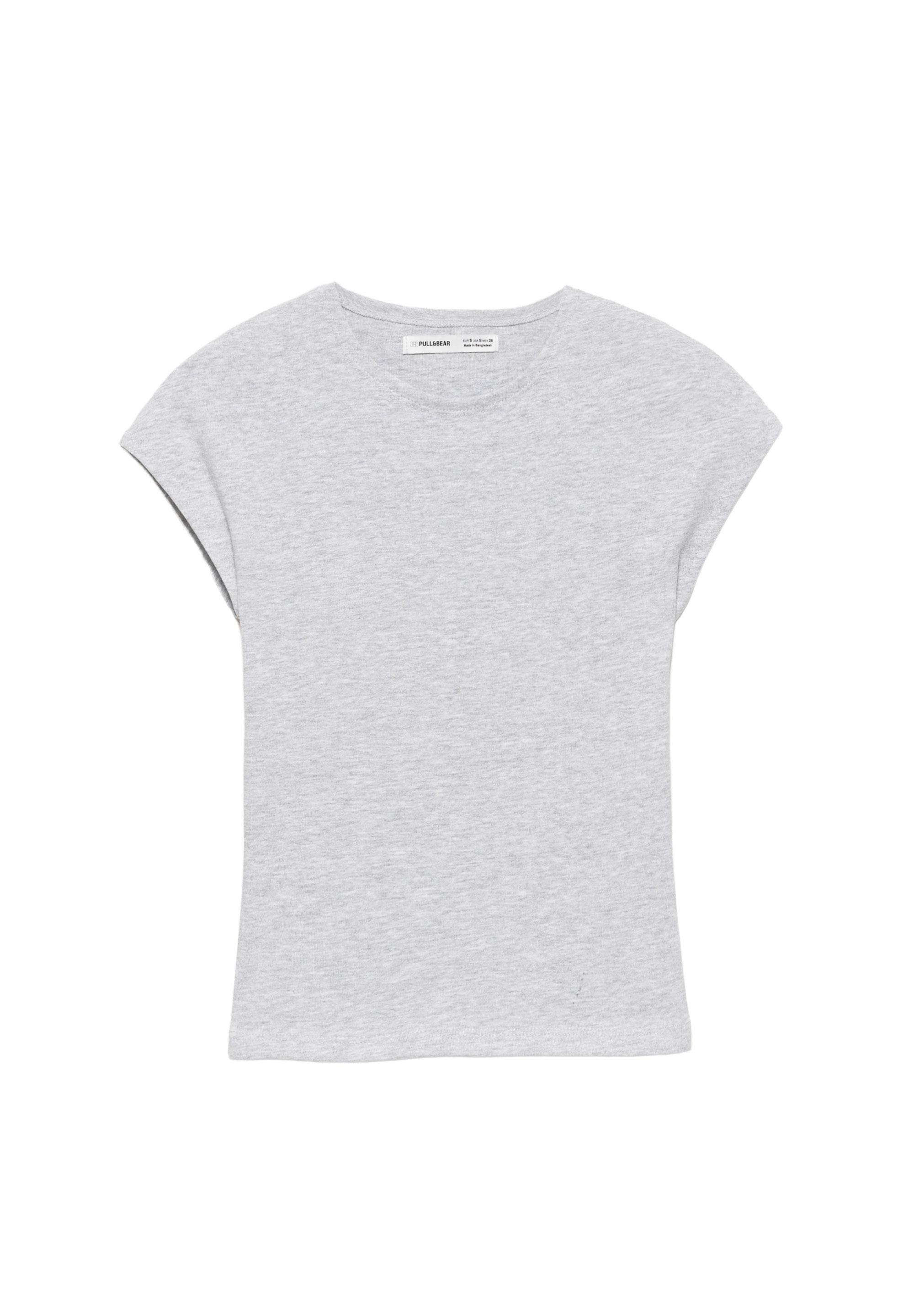 Fitted short sleeve T-shirt — Grey marl