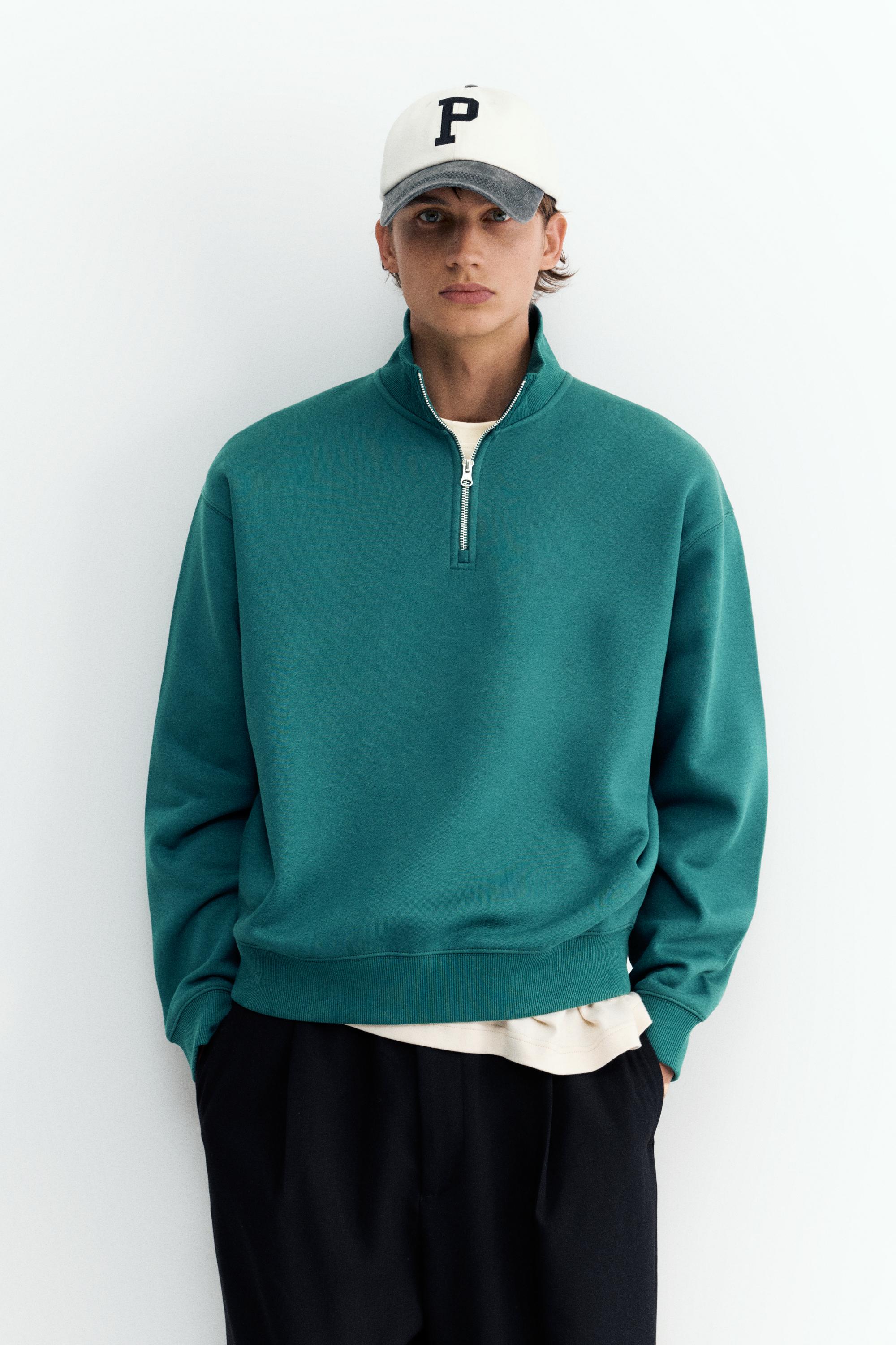 Quarter-zip sweatshirt — Bottle