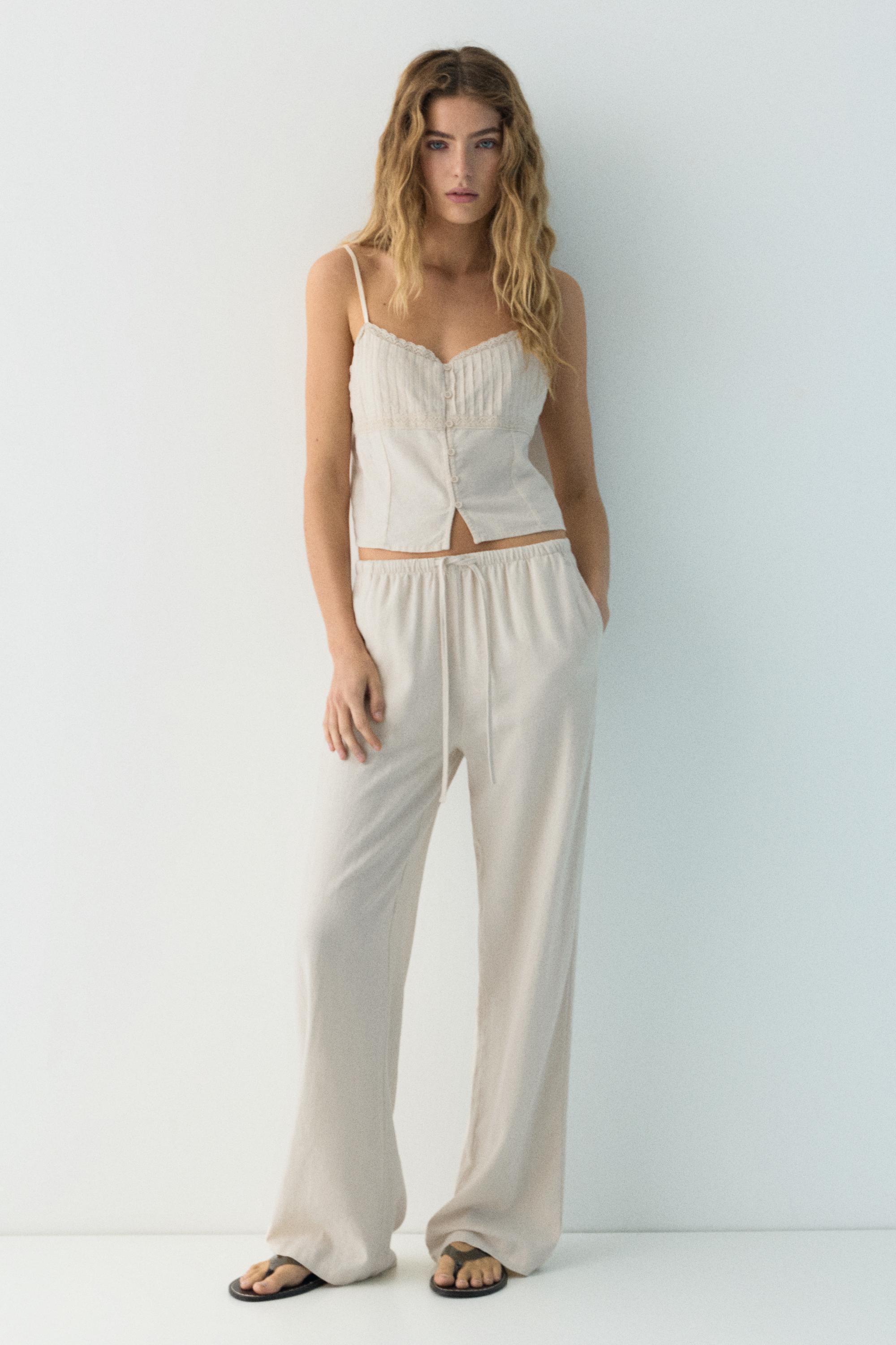 Keten jogger pantolon - Görsel 43