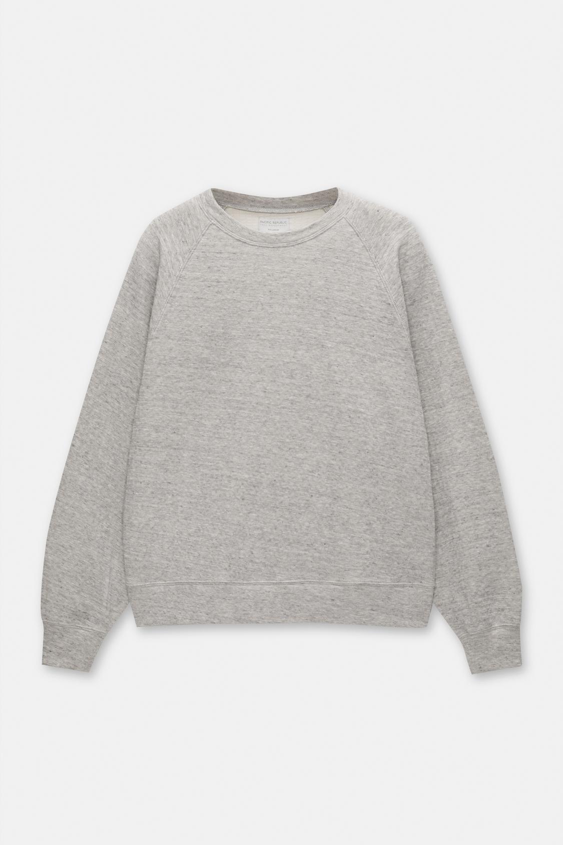 Graues Sweatshirt mit Textur - PULL&BEAR