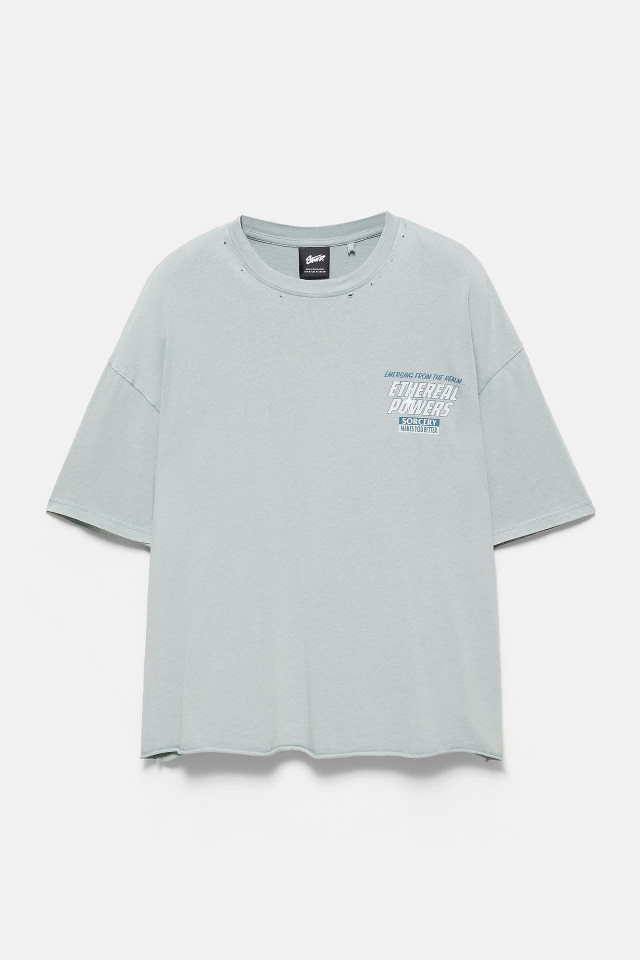 STWD boxy T-shirt — Pastel blue