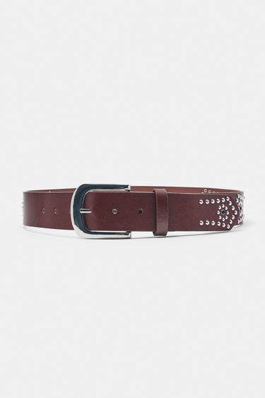Studded belt — Brown 1