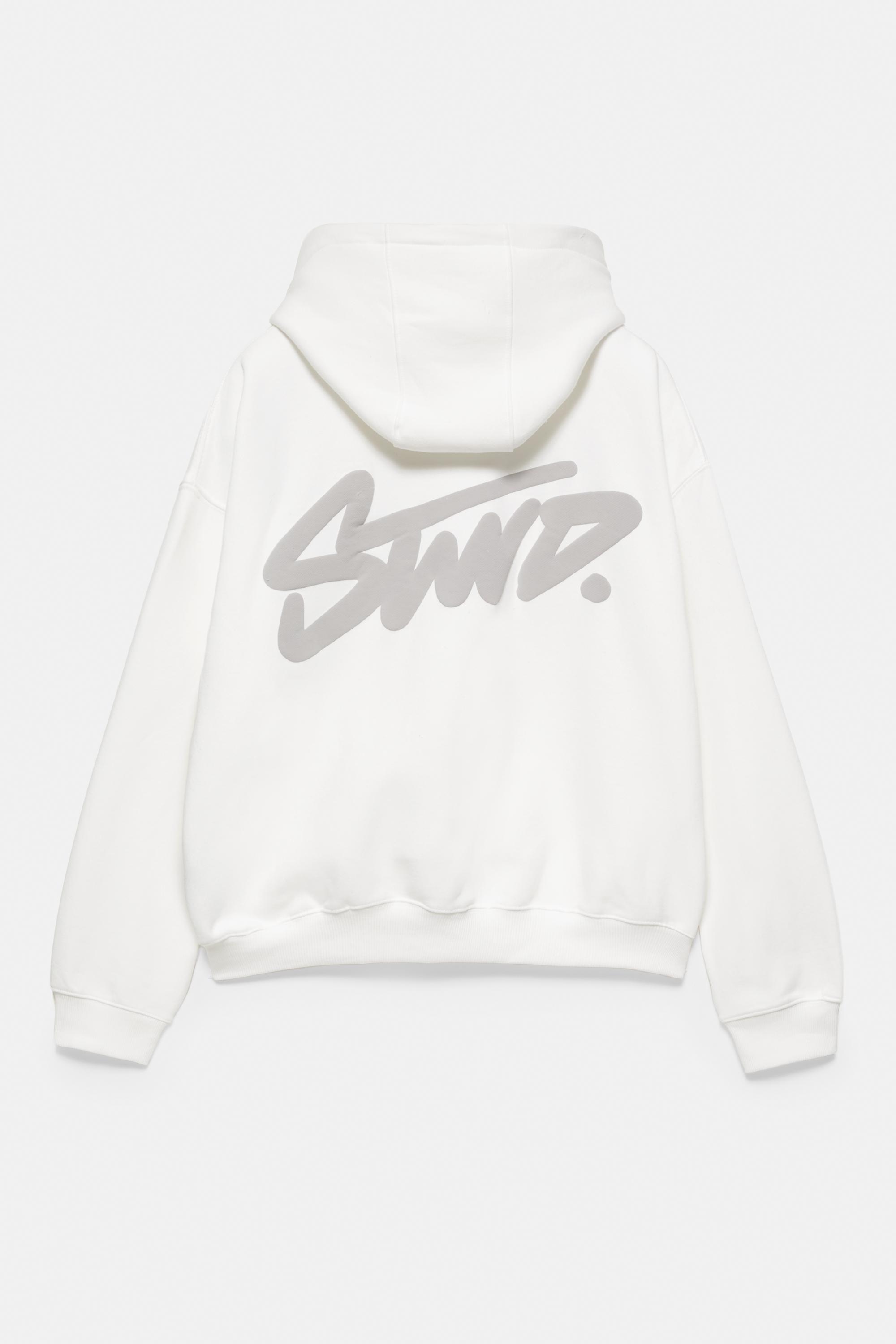 STWD logo boxy hoodie — Off white