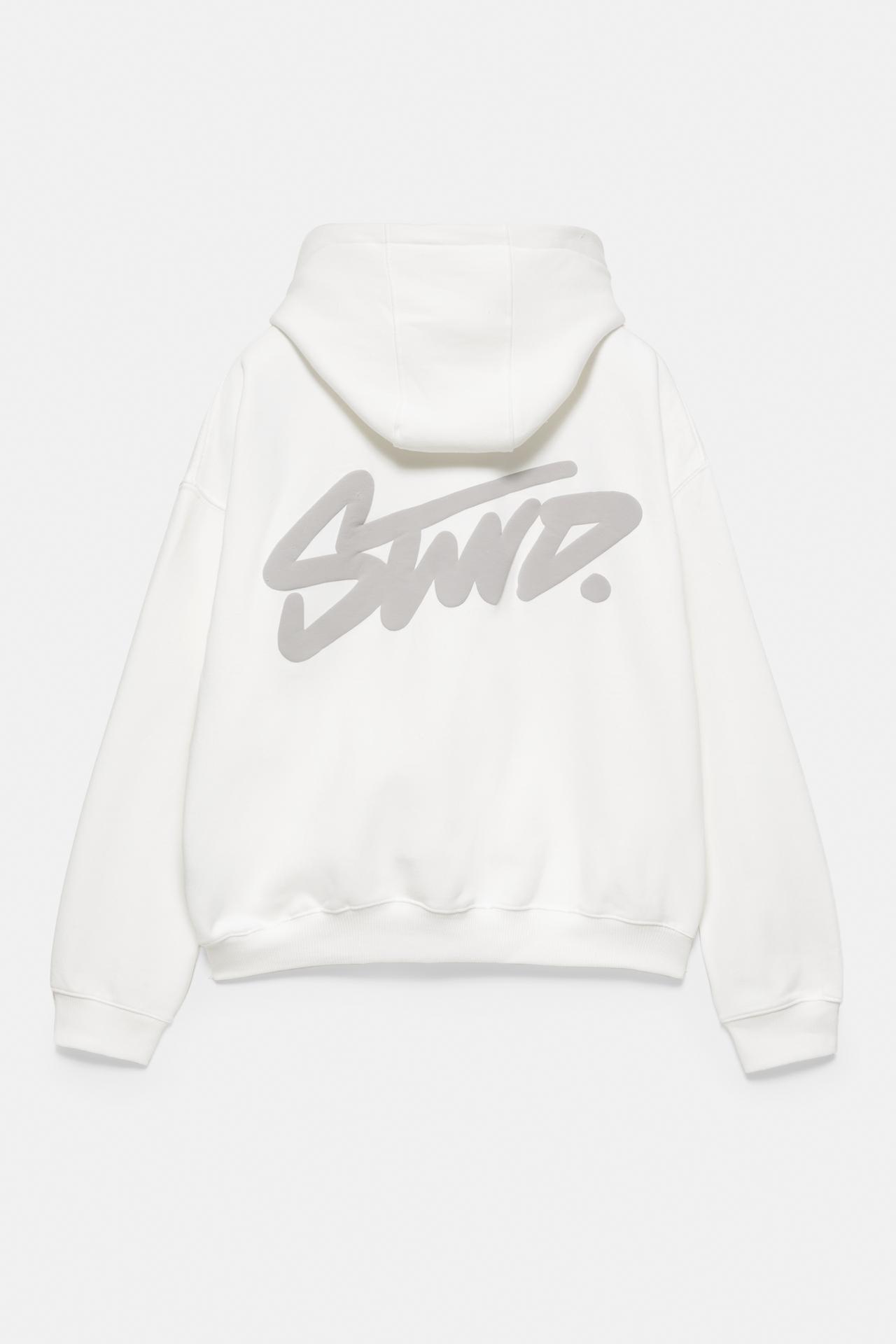 STWD logo boxy hoodie — Off white