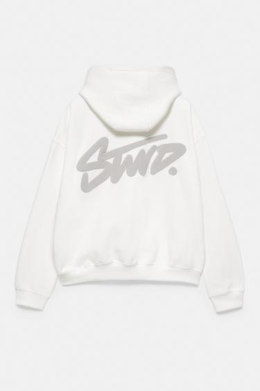 STWD logo boxy hoodie — Off white 7