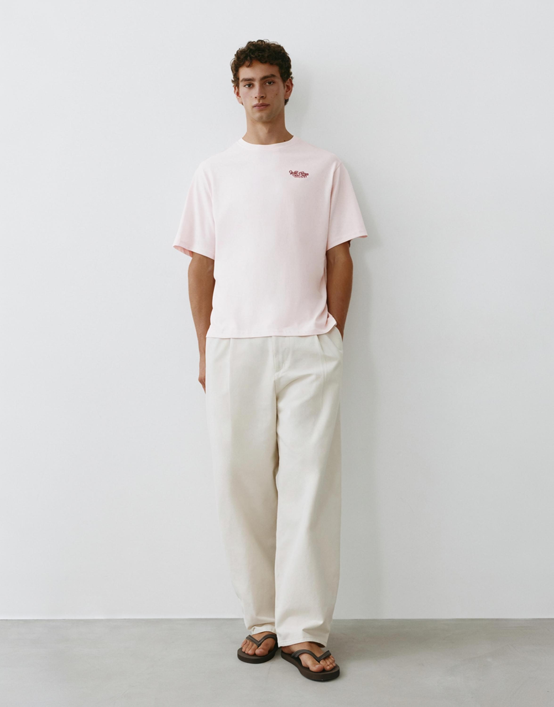 Tennis Club graphic T-shirt — Pink