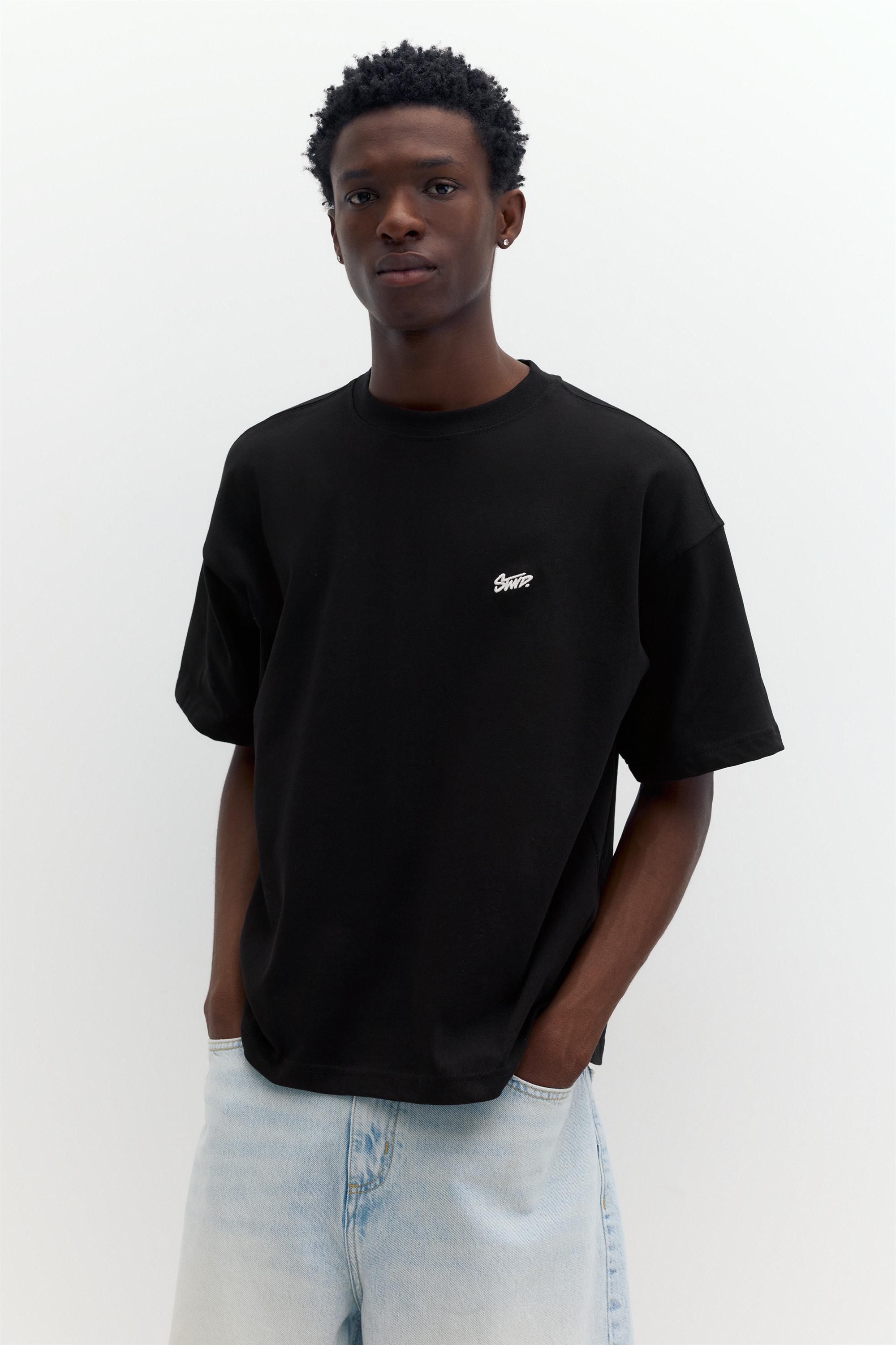STWD logolu salaş t-shirt - Görsel 8