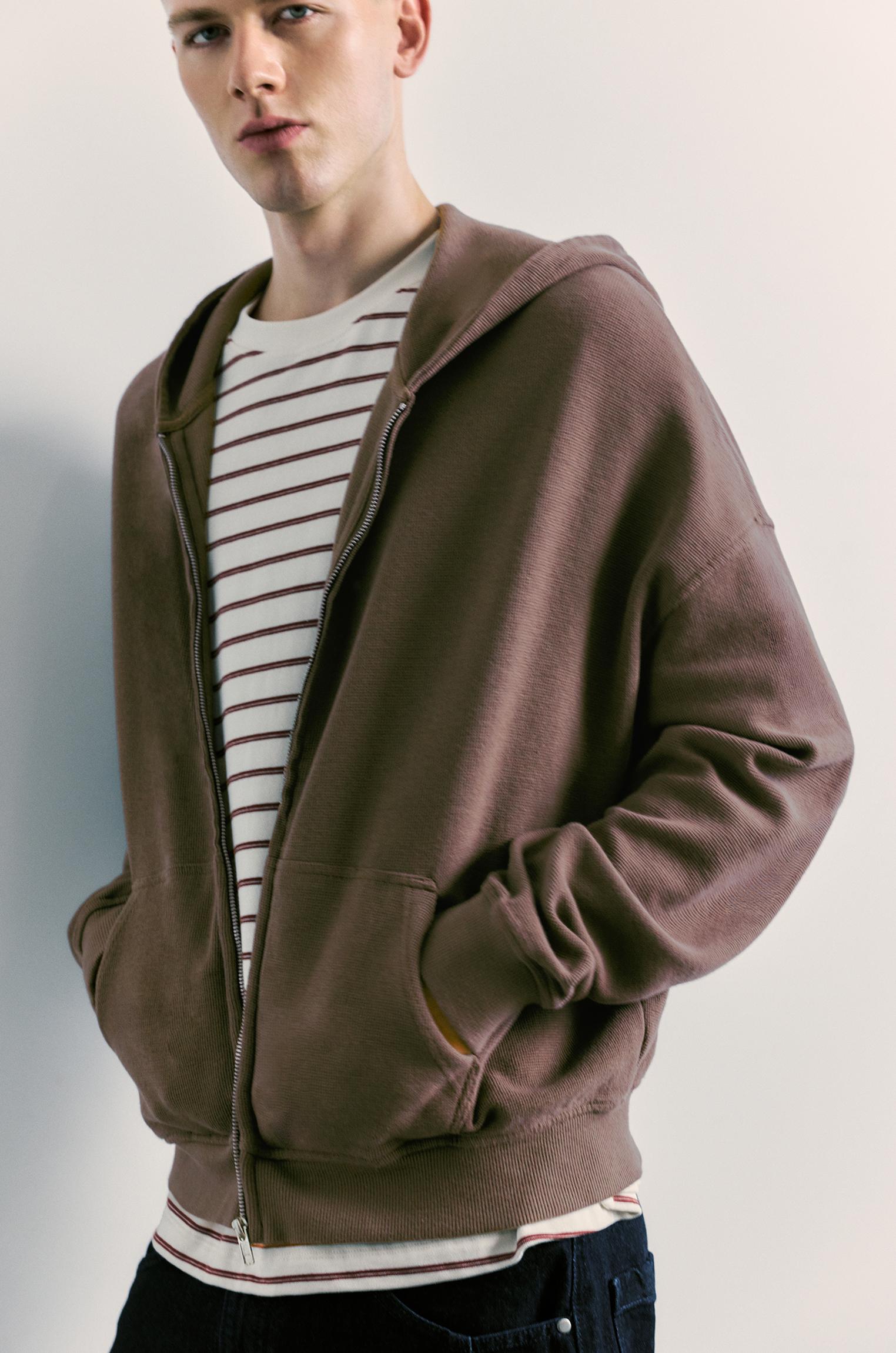 Sweat À Capuche Zippé