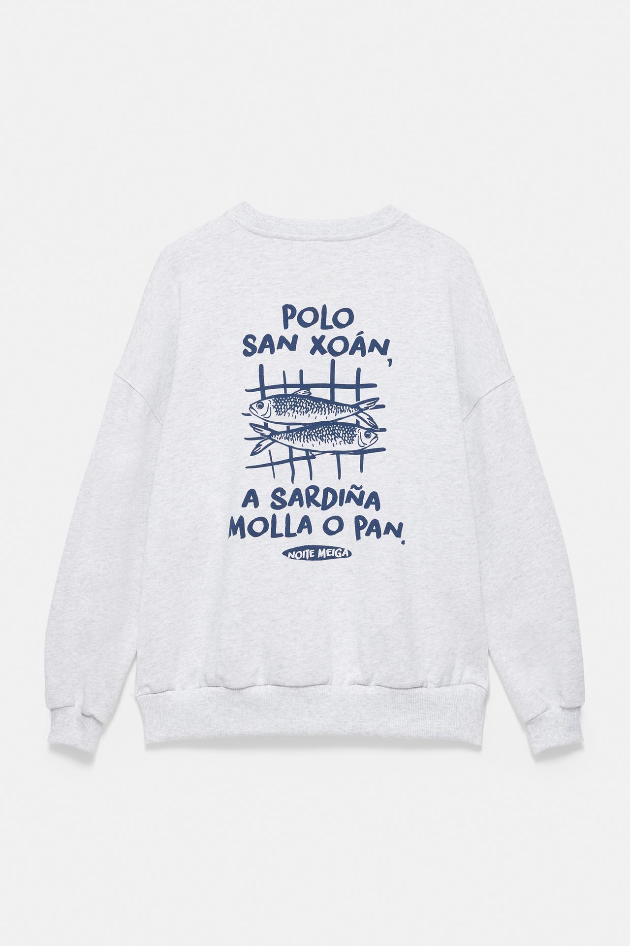 San Xoán Noite Meiga sweatshirt — Grey marl