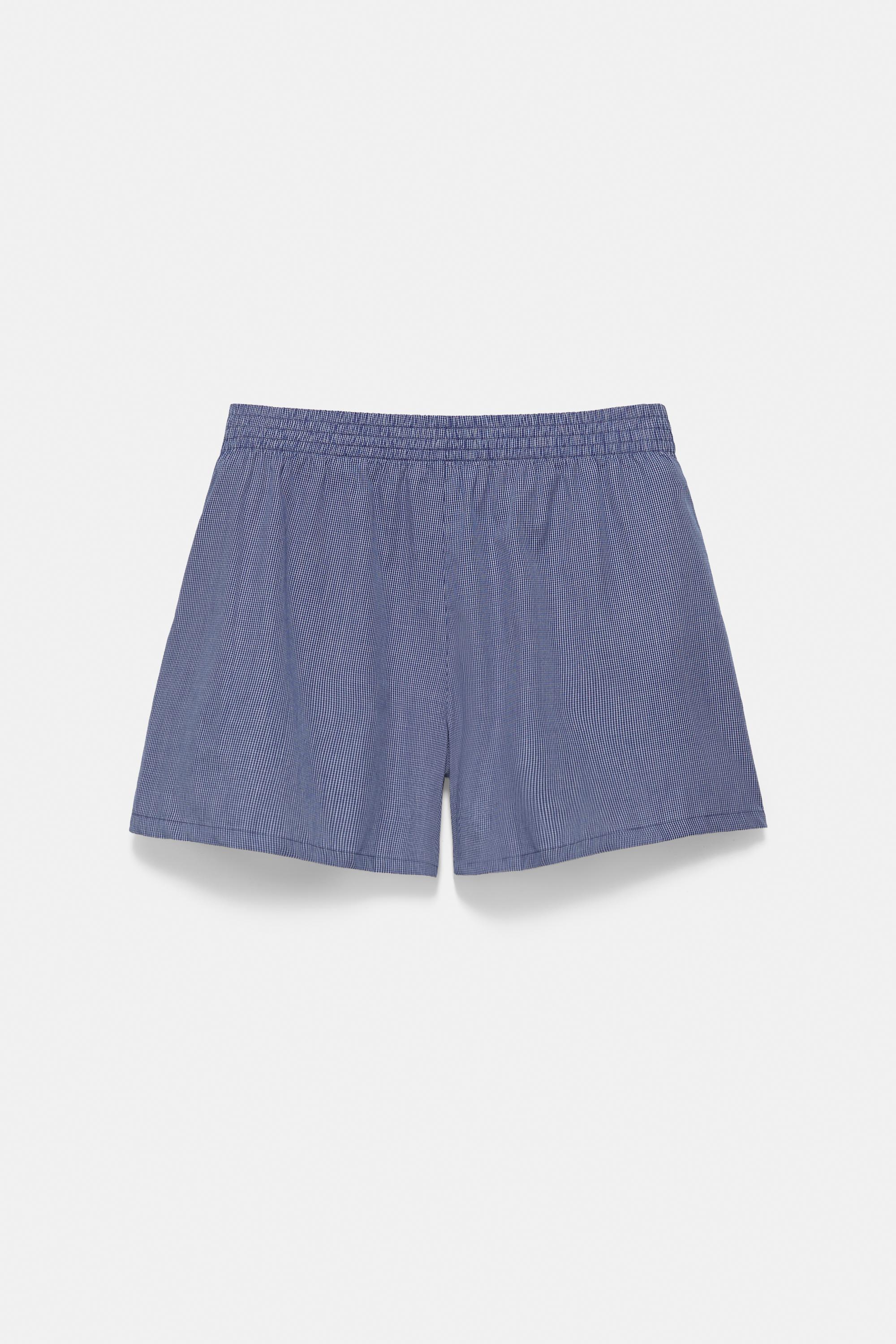 Checked Bermuda shorts — Navy