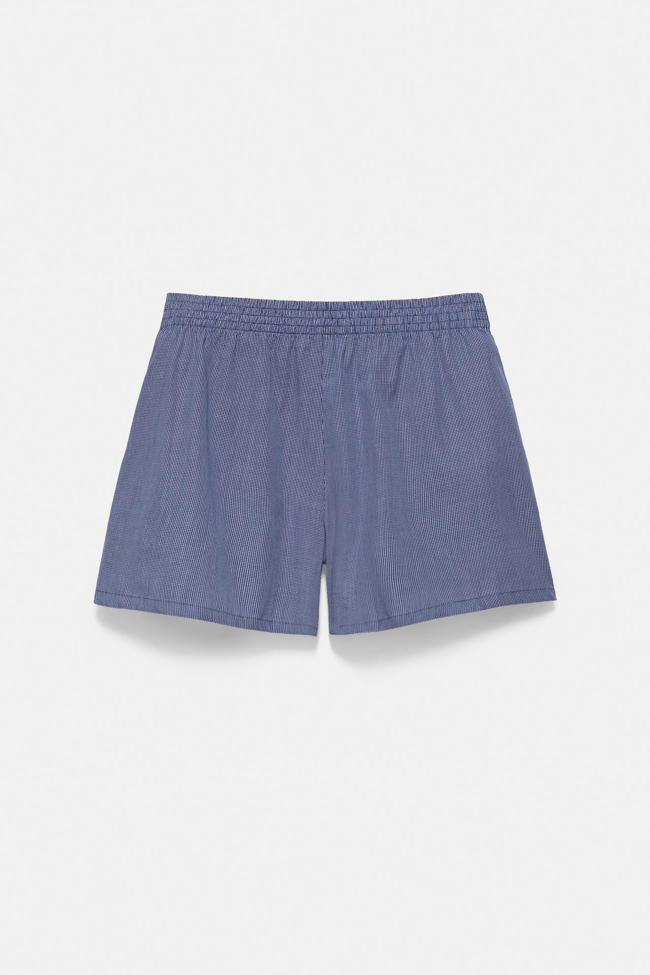 Checked Bermuda shorts — Navy