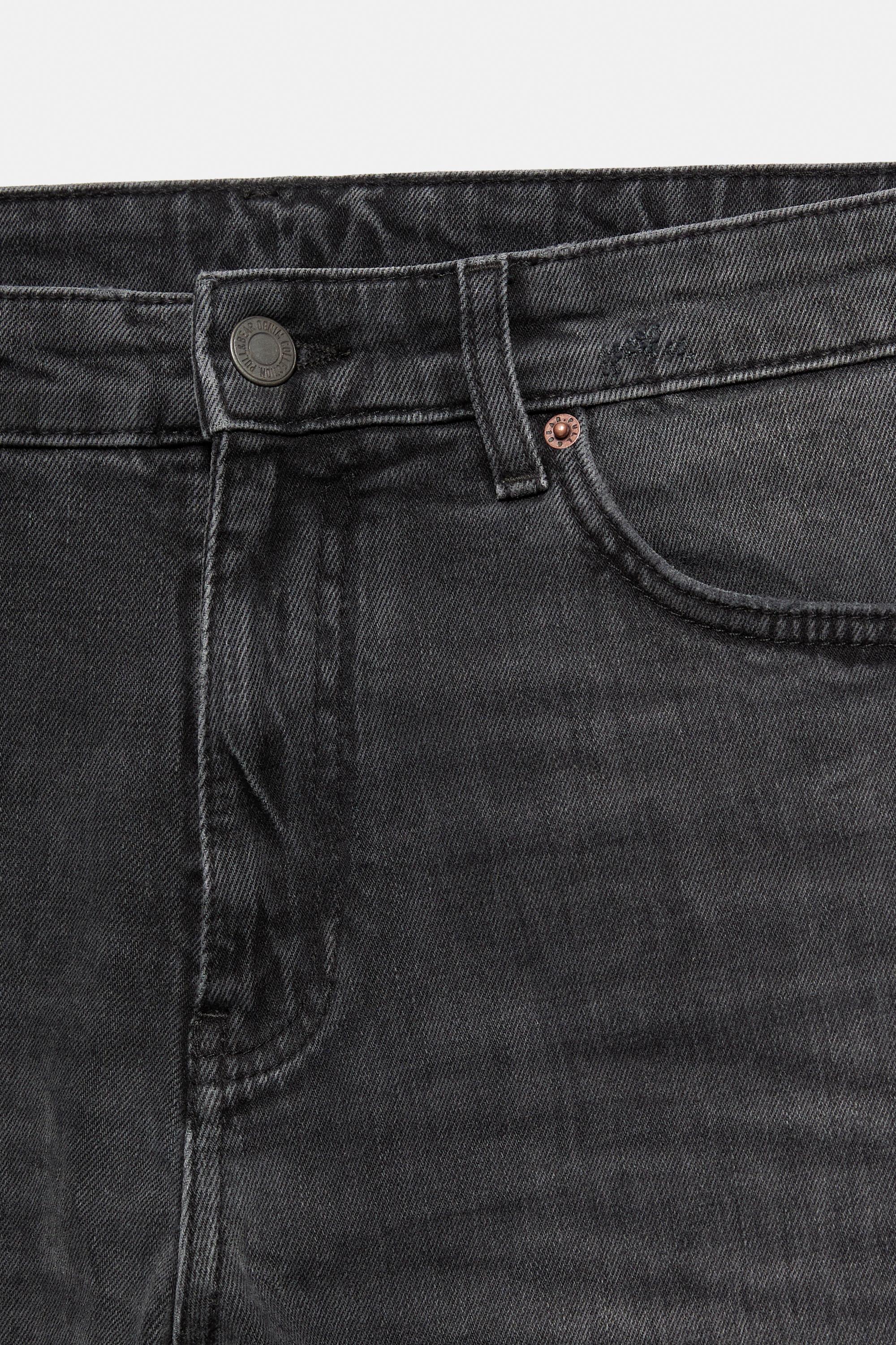 Ripped skinny jeans — Faded black