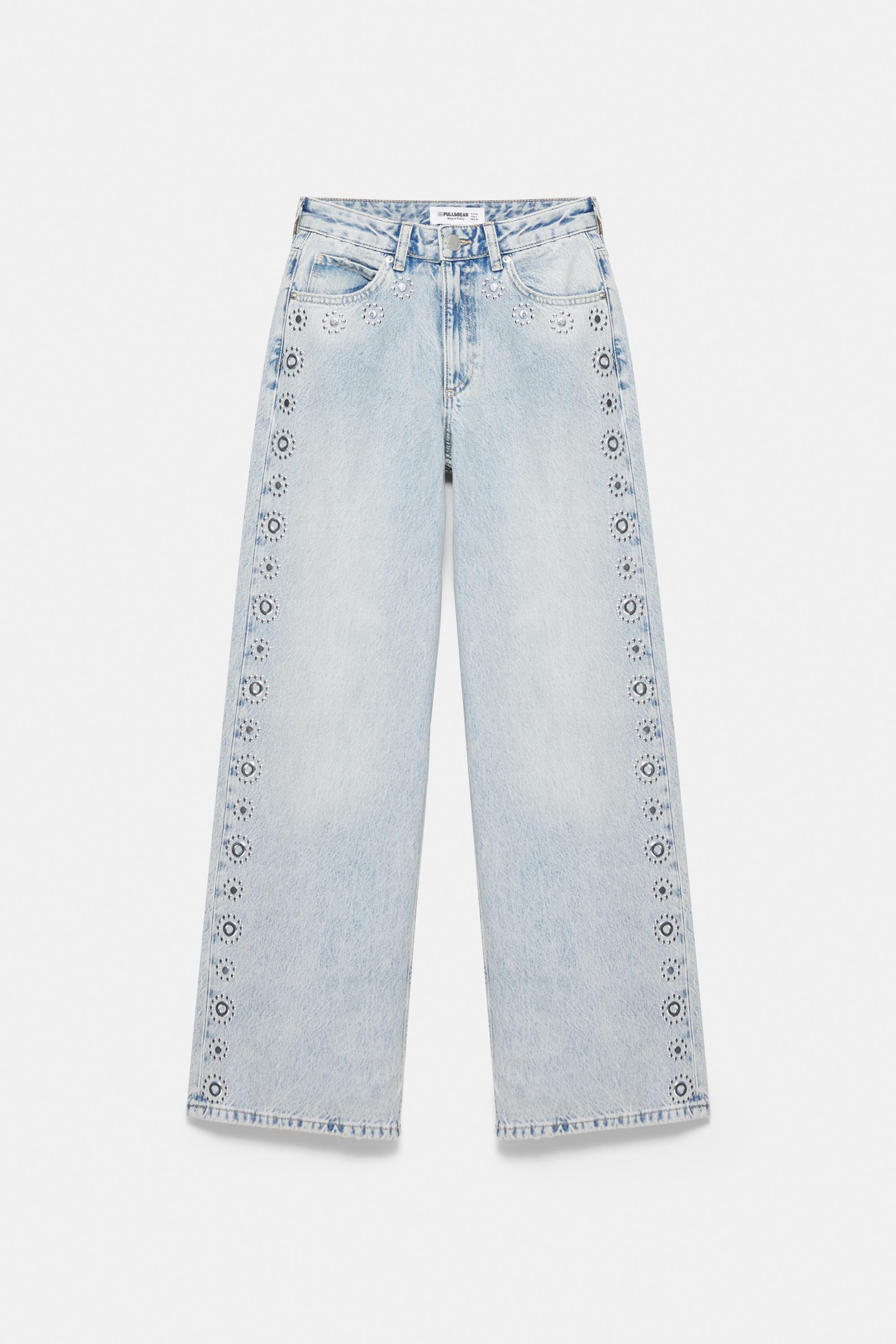 Studded baggy jeans