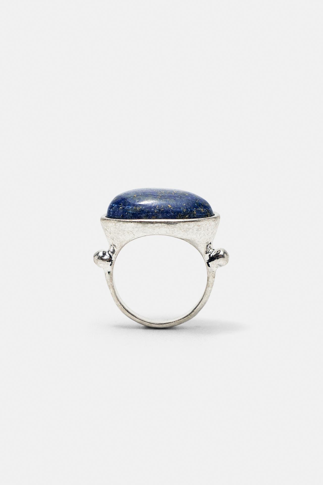 Pack of 4 stone rings — Silver