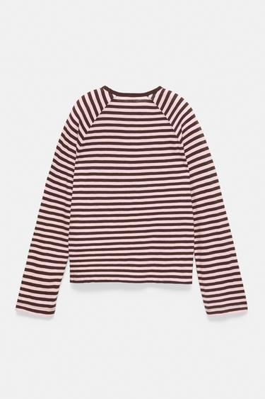 Long sleeve raglan T-shirt — Striped 7